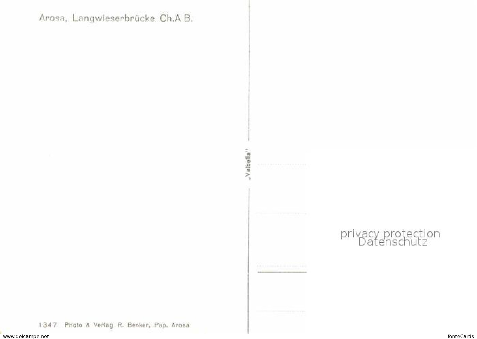 12632681 Arosa GR Langwieserbruecke Alpenpanorama Arosa - Other & Unclassified