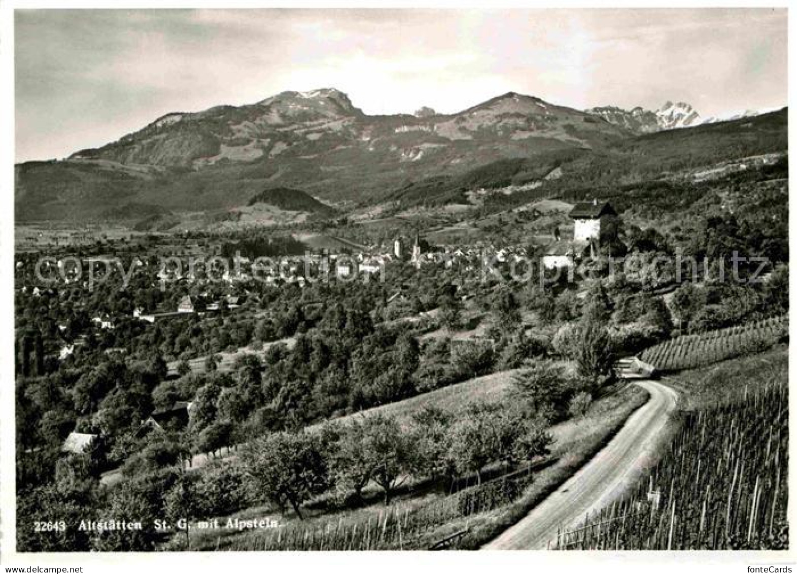 12632673 Altstaetten SG Panorama Mit Alpstein Altstaetten - Sonstige & Ohne Zuordnung