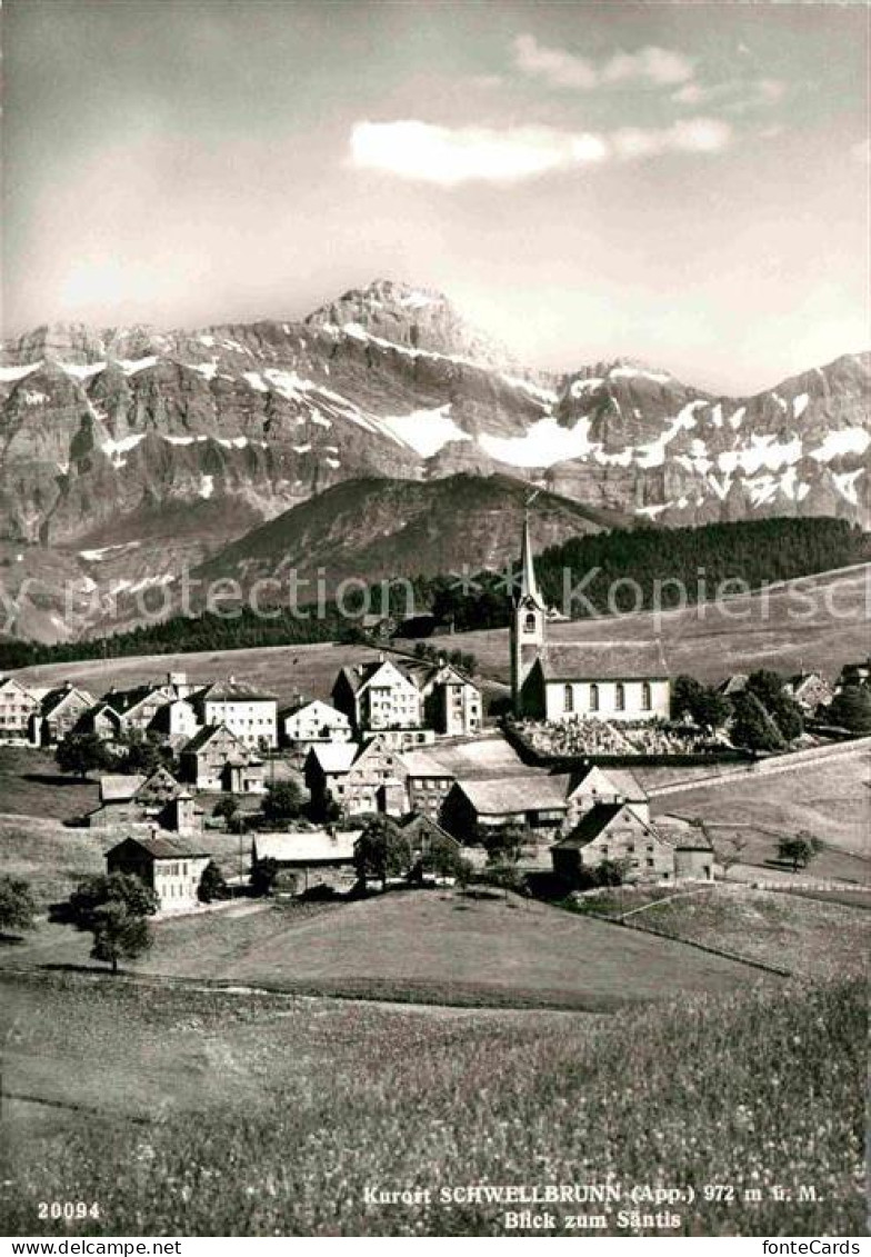 12632668 Schwellbrunn Kurort Mit Blick Zum Saentis Appenzeller Alpen Schwellbrun - Other & Unclassified