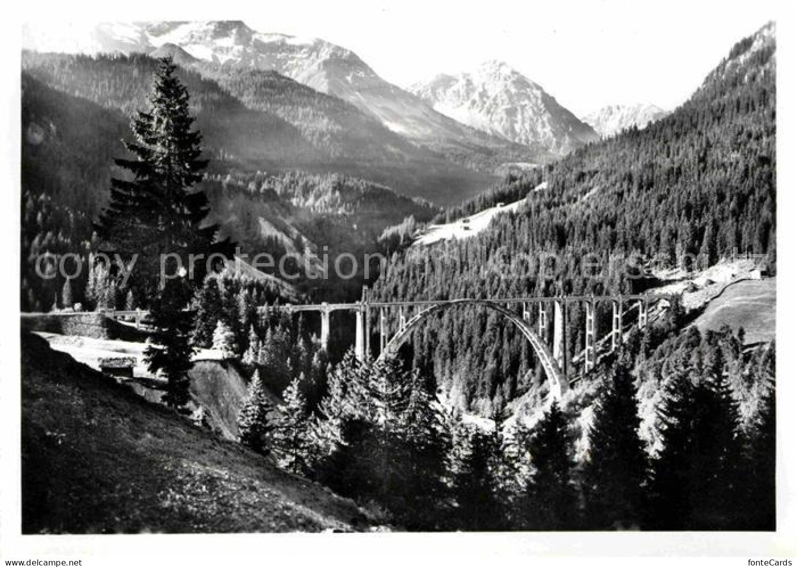 12632653 Arosa GR Langwieserbruecke Alpenpanorama Arosa - Other & Unclassified