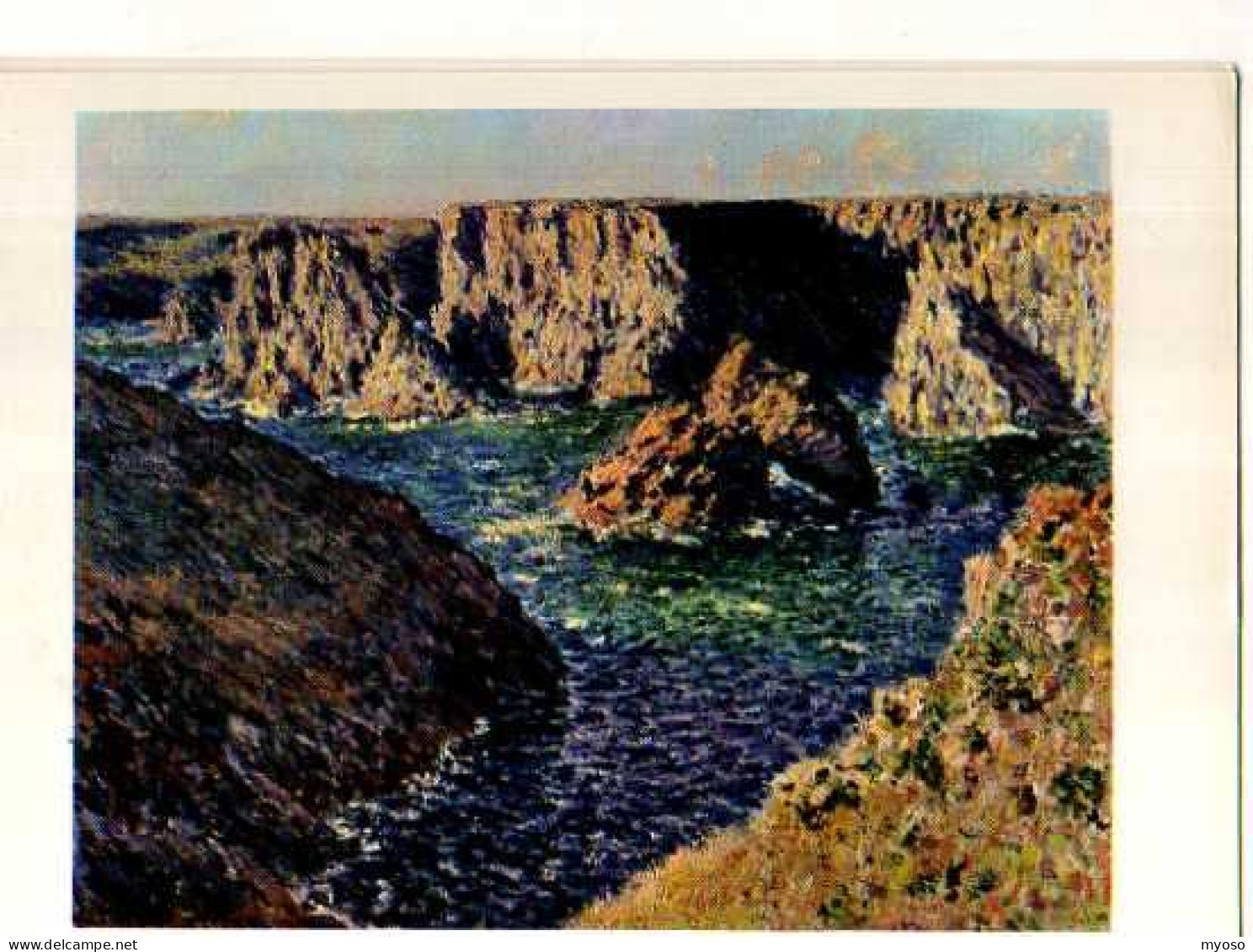 Claude MONET Les Rochers De Belle Isle, Carte Offerte Par Loterie Nationale - Paintings