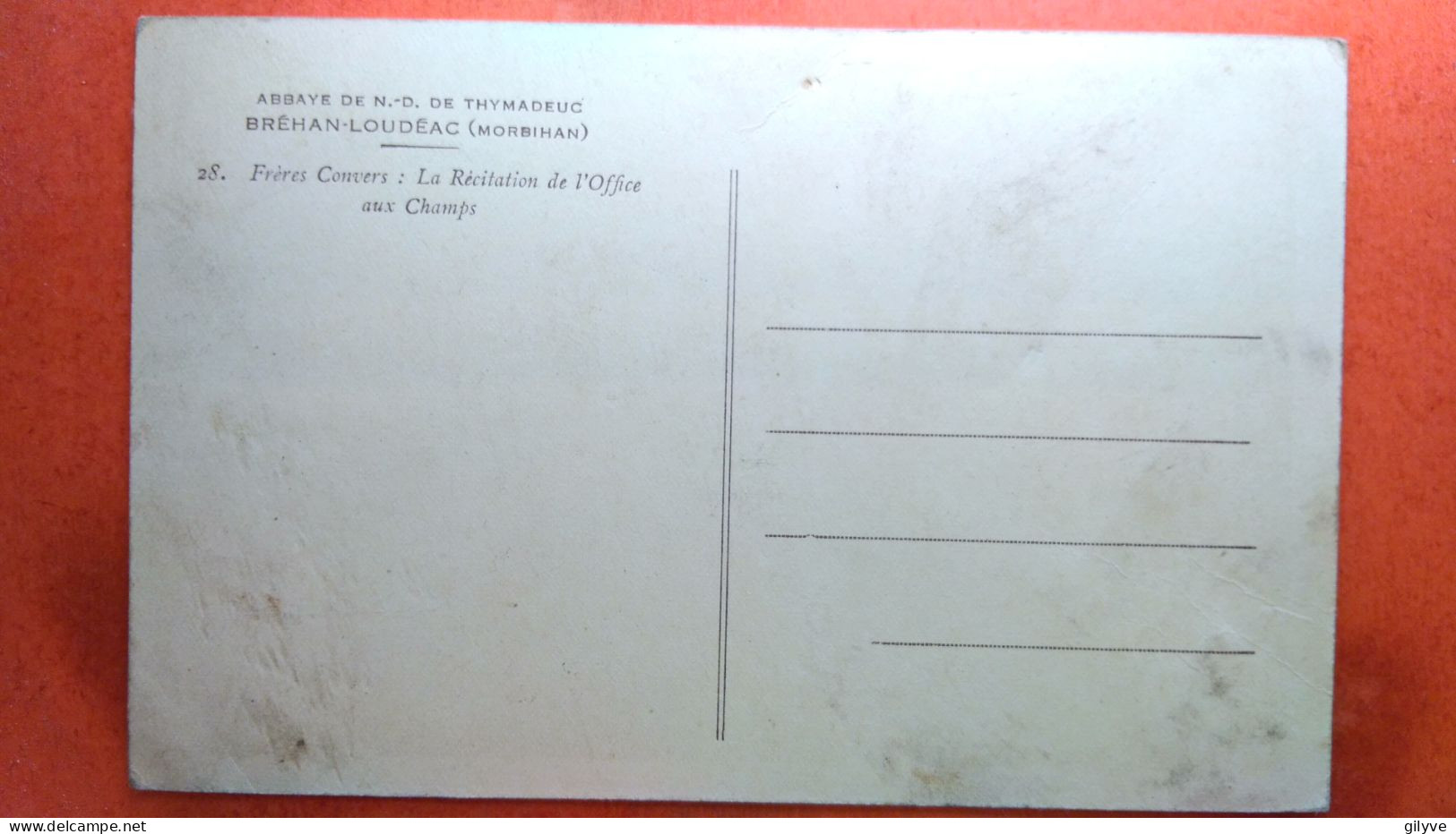 CPA (56) Bréhan Loudéac. Frères Convers. La Récitation De L'office Aux Champs.  (7A.358) - Autres & Non Classés