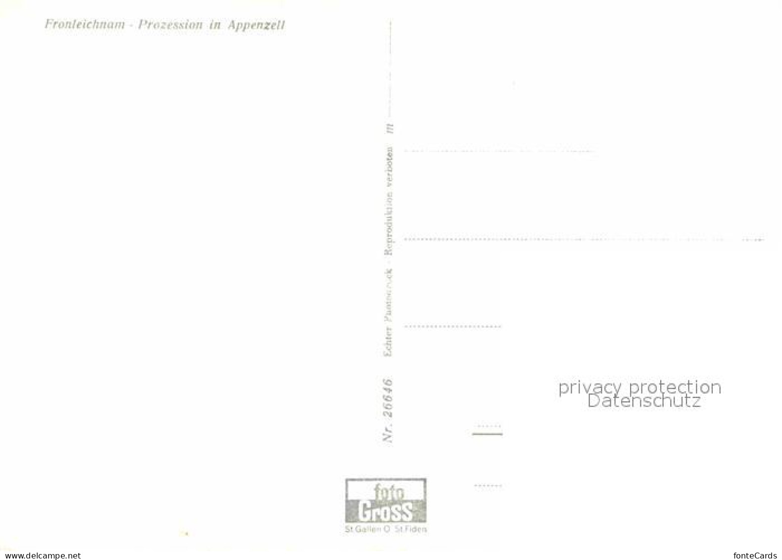 12632341 Appenzell IR Fronleichnam Prozession Trachten Appenzell - Other & Unclassified