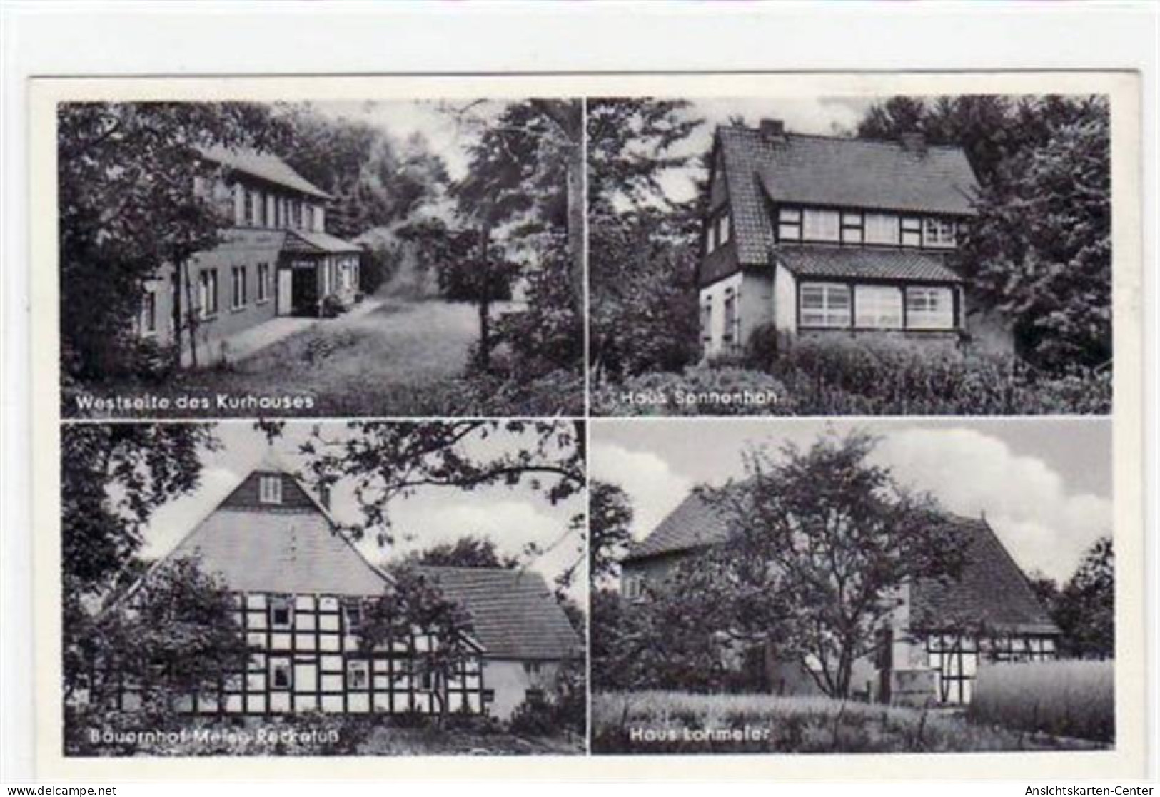 39065505 - Bad Randringhausen Bei Buende, 4 Abbildungen, Haus Lohmeier Gelaufen, Mit Marke Und Stempel Von Ca. 1955. Gu - Bünde