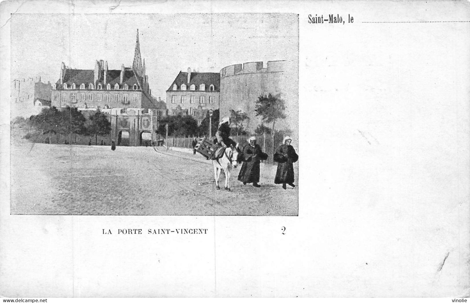 24-5359 : SAINT-MALO. LA PORTE SAINT-VINCENT. CARTE PRECURSEUR - Saint-Emilion