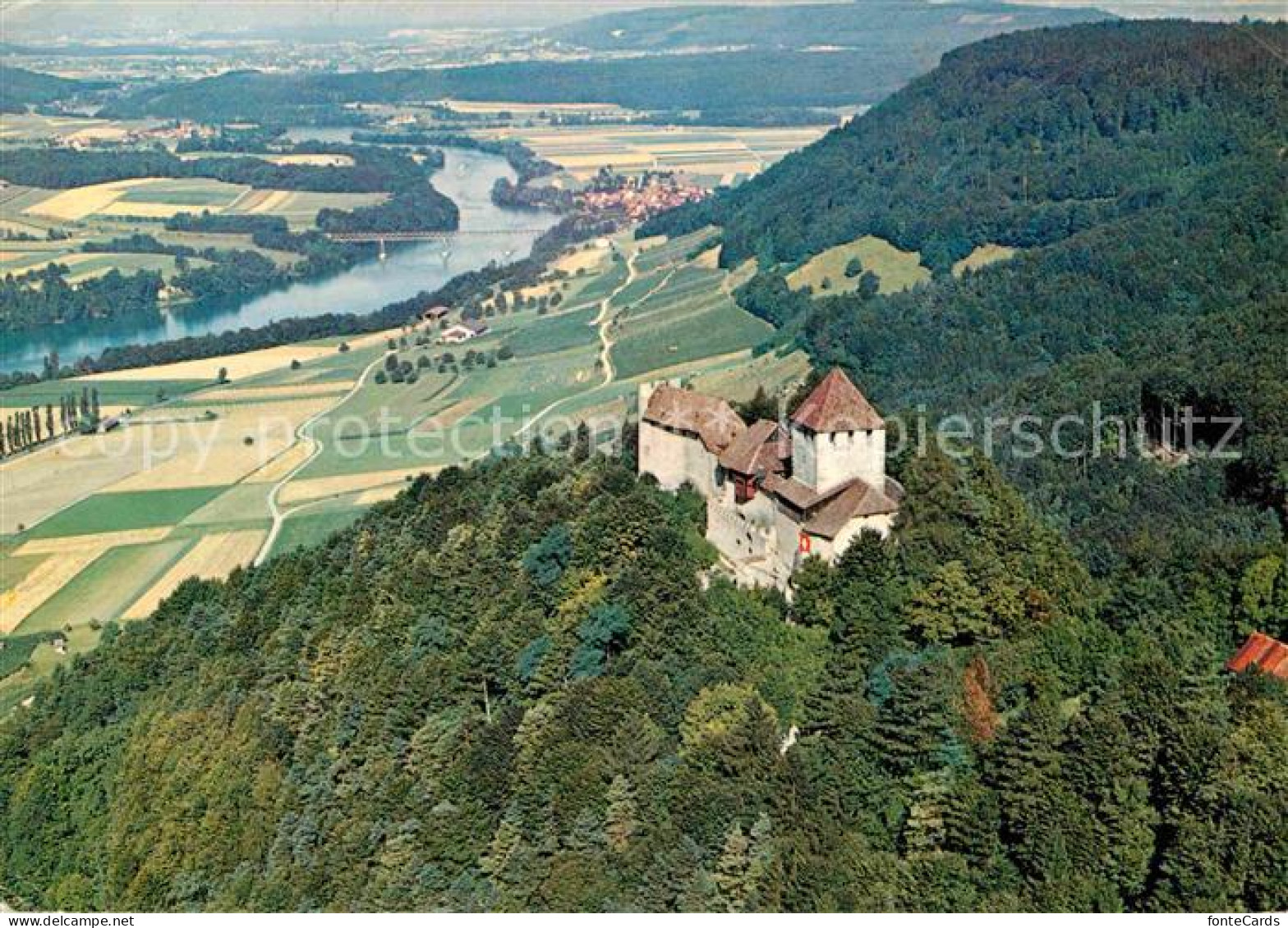 12627704 Stein Rhein Schloss Hohenklingen Fliegeraufnahme Stein Am Rhein - Sonstige & Ohne Zuordnung