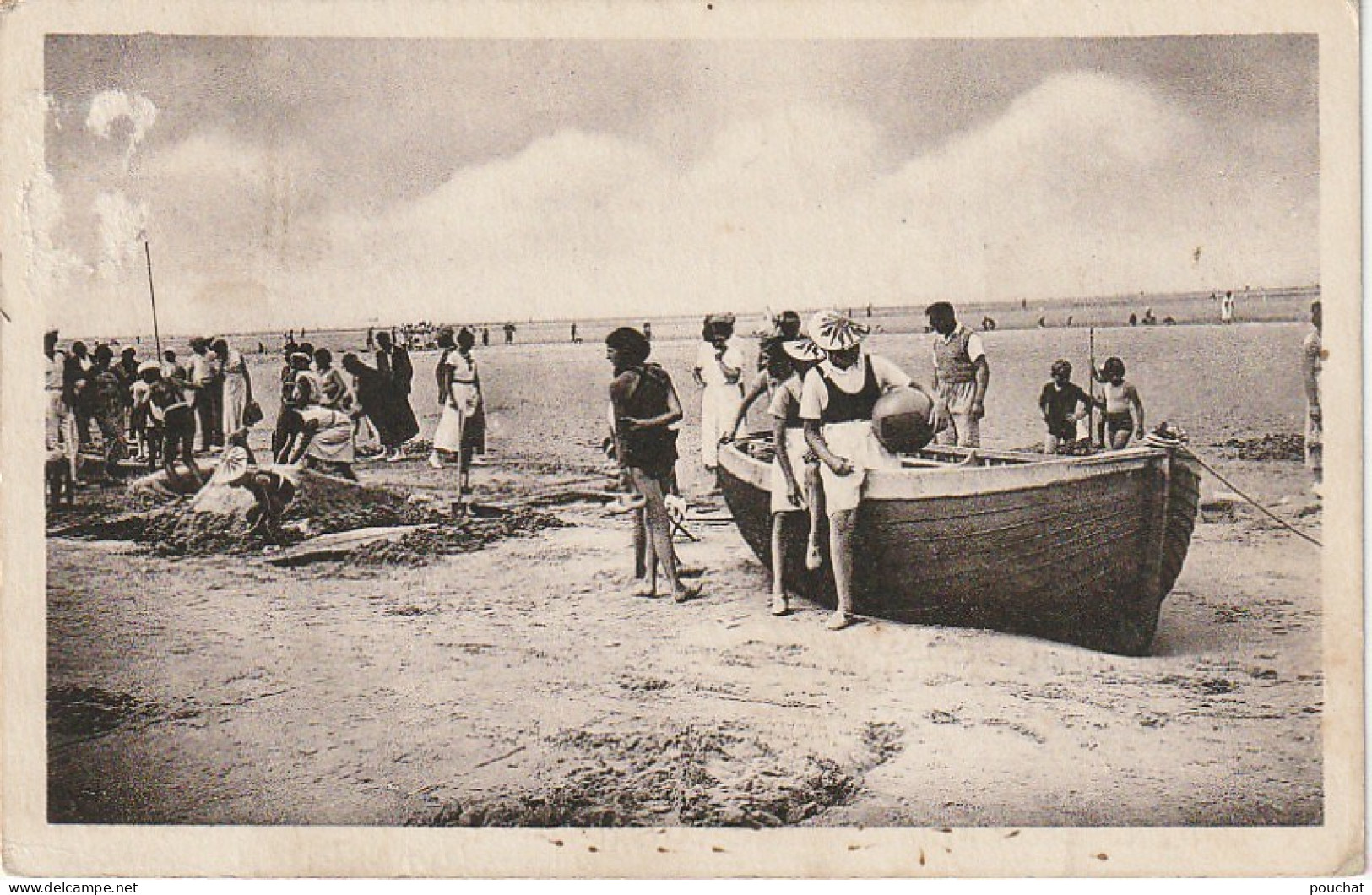 KO 5 -(80) FORT MAHON PLAGE - LA PLAGE - JEUX SUR LE SABLE - BARQUE - 2 SCANS - Fort Mahon