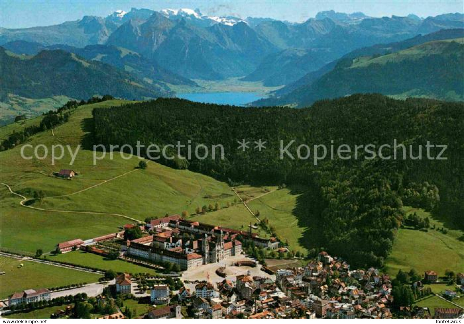 12627550 Einsiedeln SZ Alpenpanorama Fliegeraufnahme Einsiedeln - Autres & Non Classés