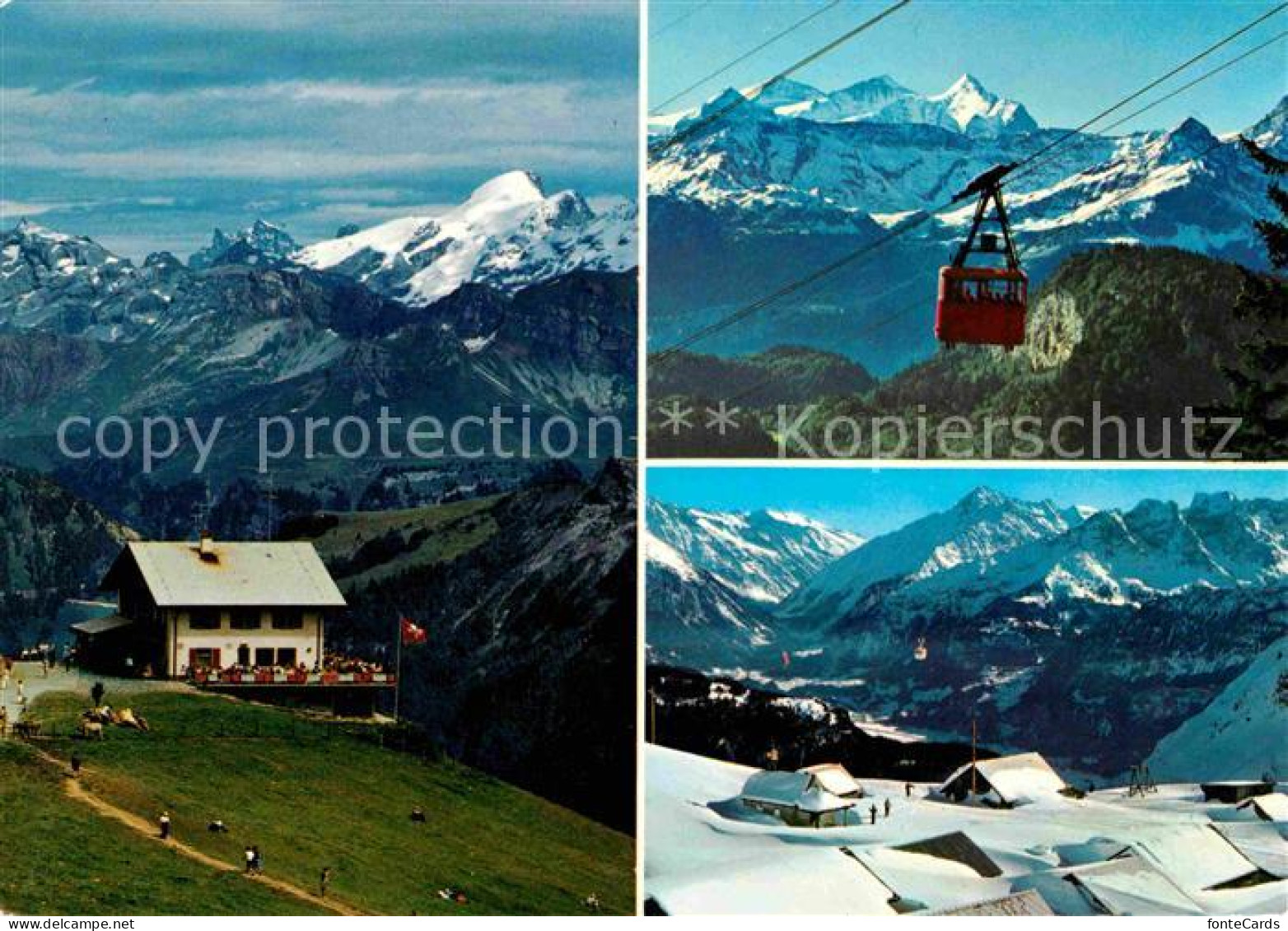 12626722 Schoenbueel Lungern Berghotel Bellevue Bergbahn Alpenpanorama Lungern - Altri & Non Classificati