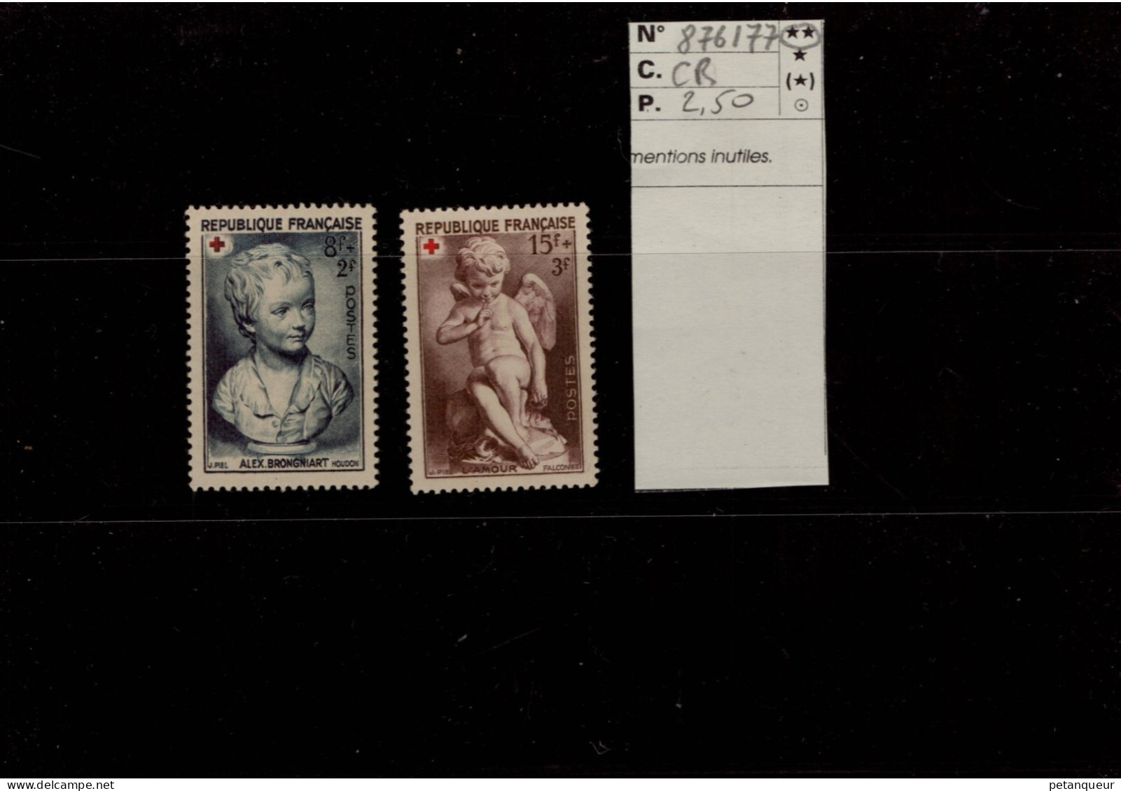 CROIX ROUGE N° 876/77 MNH - Unused Stamps