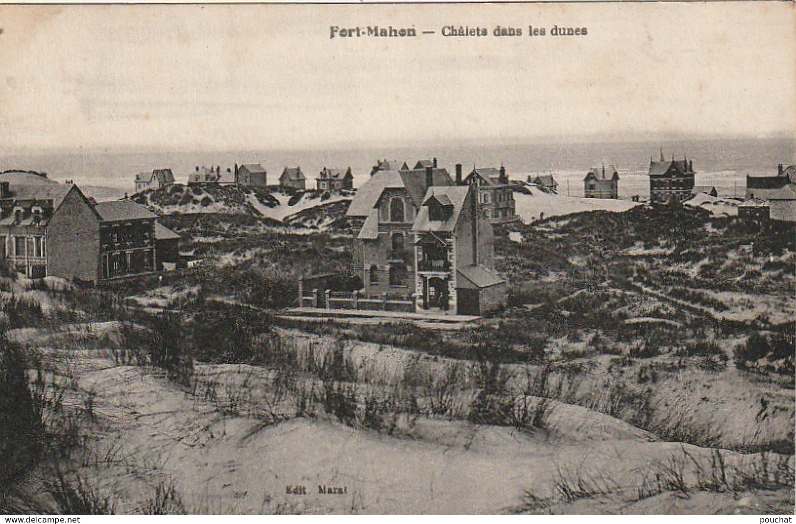 KO 6 -(80) FORT MAHON - CHALETS DANS LES DUNES - 2 SCANS - Fort Mahon