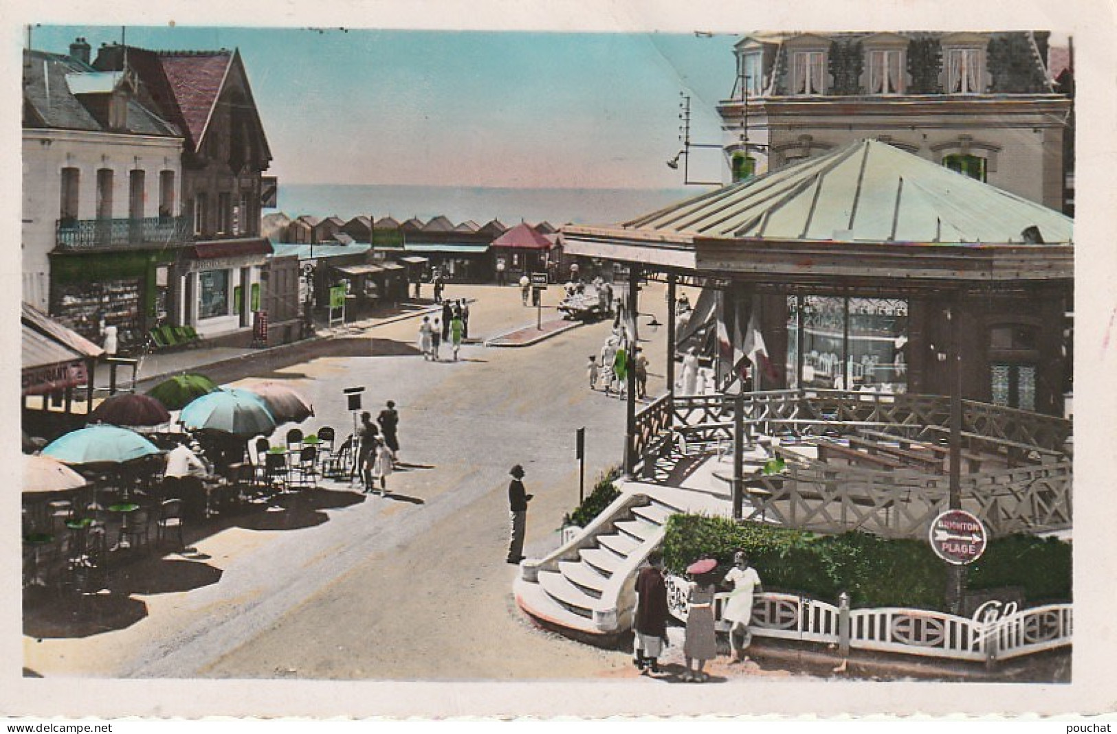 KO 6 -(80) CAYEUX SUR MER - L' ENTREE DE LA PLAGE - KIOSQUE - CARTE COULEURS  - 2 SCANS - Cayeux Sur Mer