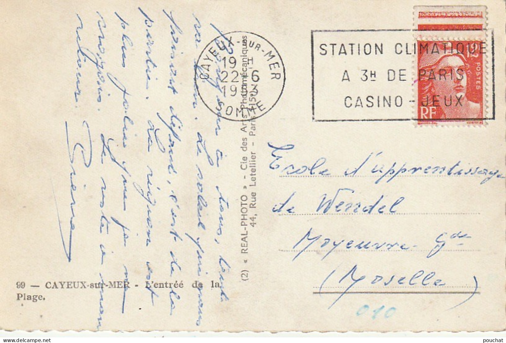 KO 6 -(80) CAYEUX SUR MER - L' ENTREE DE LA PLAGE - KIOSQUE - CARTE COULEURS  - 2 SCANS - Cayeux Sur Mer