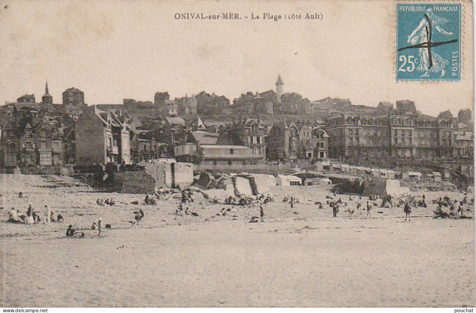 KO 6 -(80) ONIVAL SUR MER - LA PLAGE ( COTE AULT )  - 2 SCANS - Onival