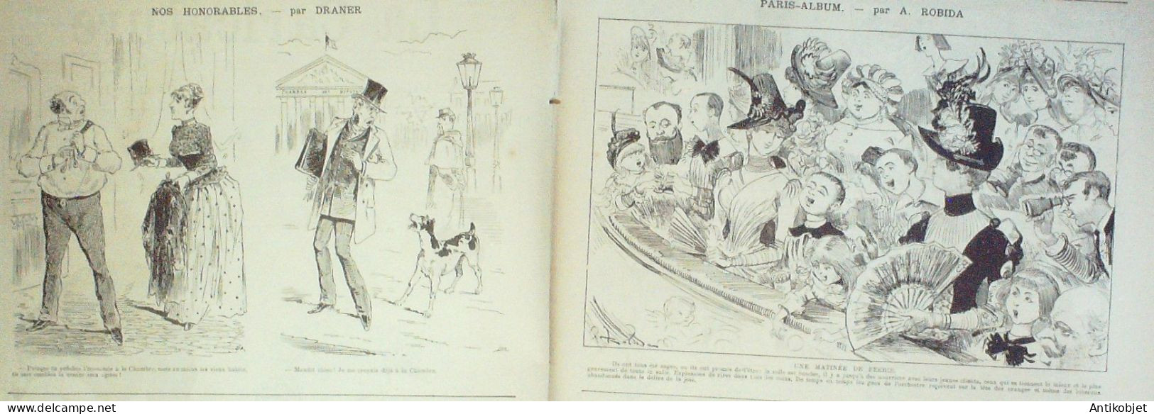 La Caricature 1886 N°317 Engagés Conditionnels Caran D'Ache Cabaret Puist-sans-vin Moron Trock Lorme Sorel - Magazines - Before 1900