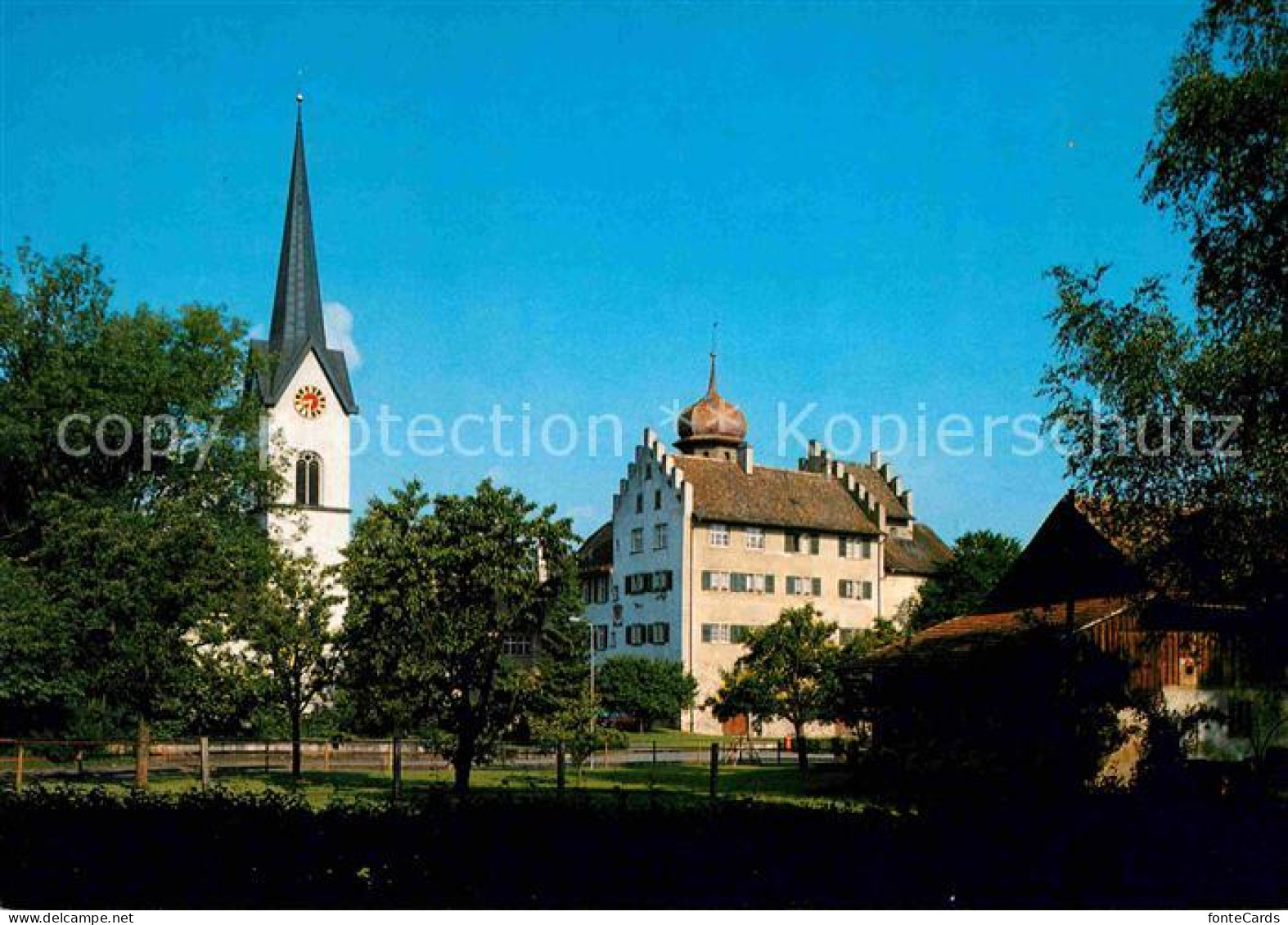 12626368 Buerglen TG Schloss Evangelische Kirche Buerglen TG - Sonstige & Ohne Zuordnung