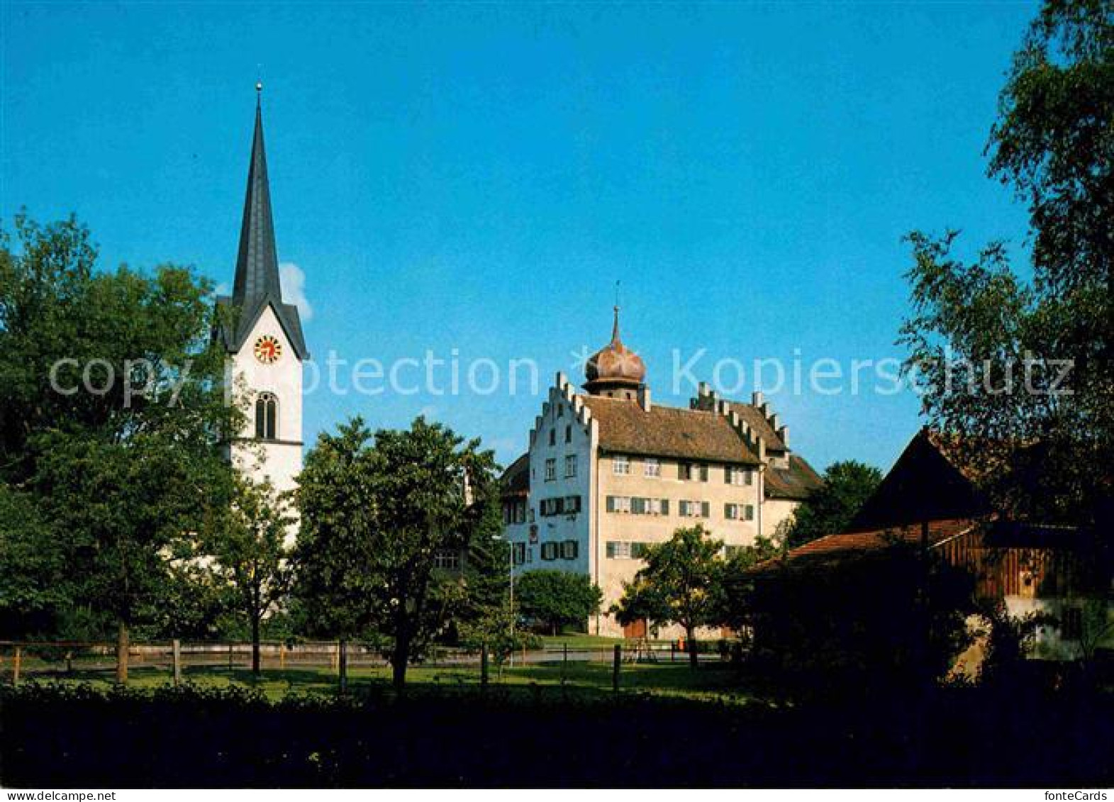 12626363 Buerglen TG Schloss Evangelische Kirche Buerglen TG - Sonstige & Ohne Zuordnung