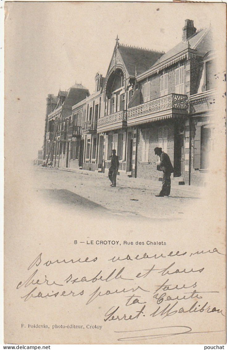 KO 6-(80) LE CROTOY - RUE DES CHALETS  - 2 SCANS  - Le Crotoy