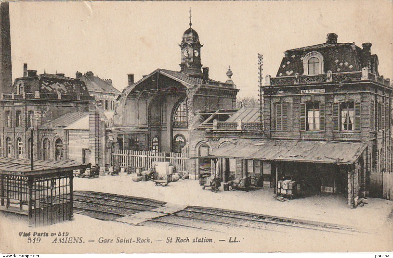 KO 7-(80) AMIENS - GARE SAINT ROCH - 2 SCANS  - Amiens