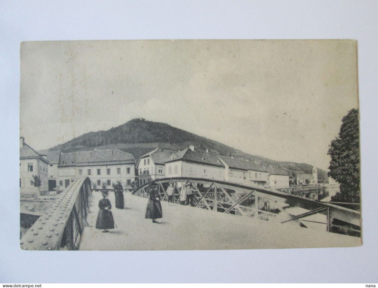 Romania-Deva?:Vue Depuis Le Pont C.pos.1907/View From The Bridge Postcard From 1907 - Rumänien