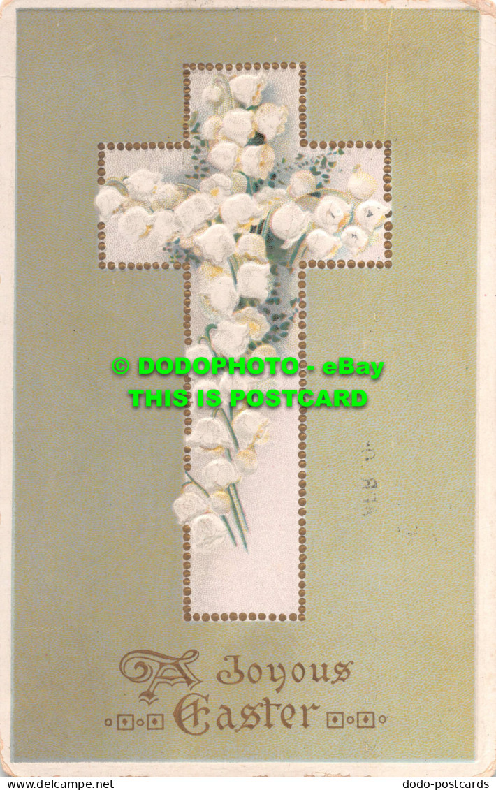 R540097 A Joyous Easter. Cross. Postcard - World