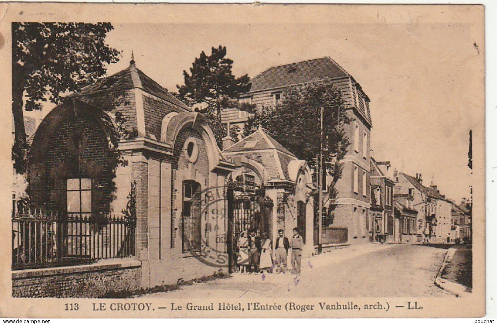 KO 7-(80) LE CROTOY - LE GRAND HOTEL , L' ENTREE  - 2 SCANS - Le Crotoy