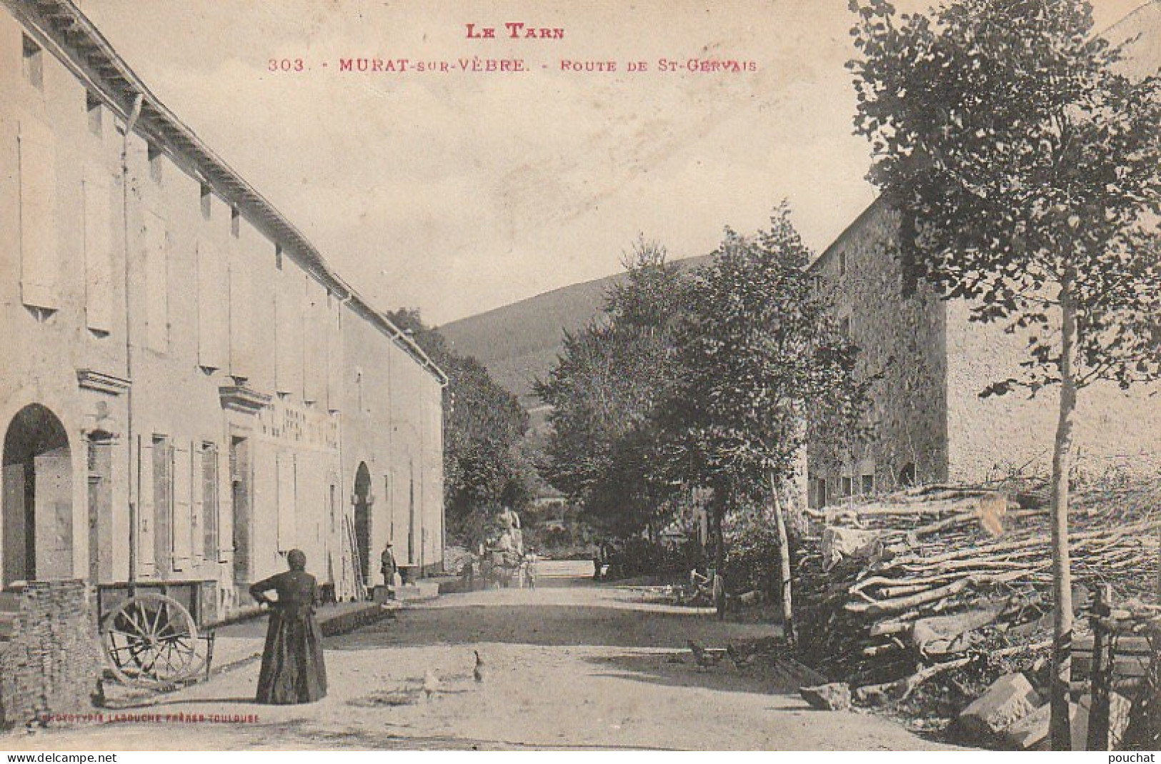 KO 8 -(81) MURAT SUR VEBRE - ROUTE DE SAINT GERVAIS - HOTEL ARRIBAT - 2 SCANS  - Andere & Zonder Classificatie