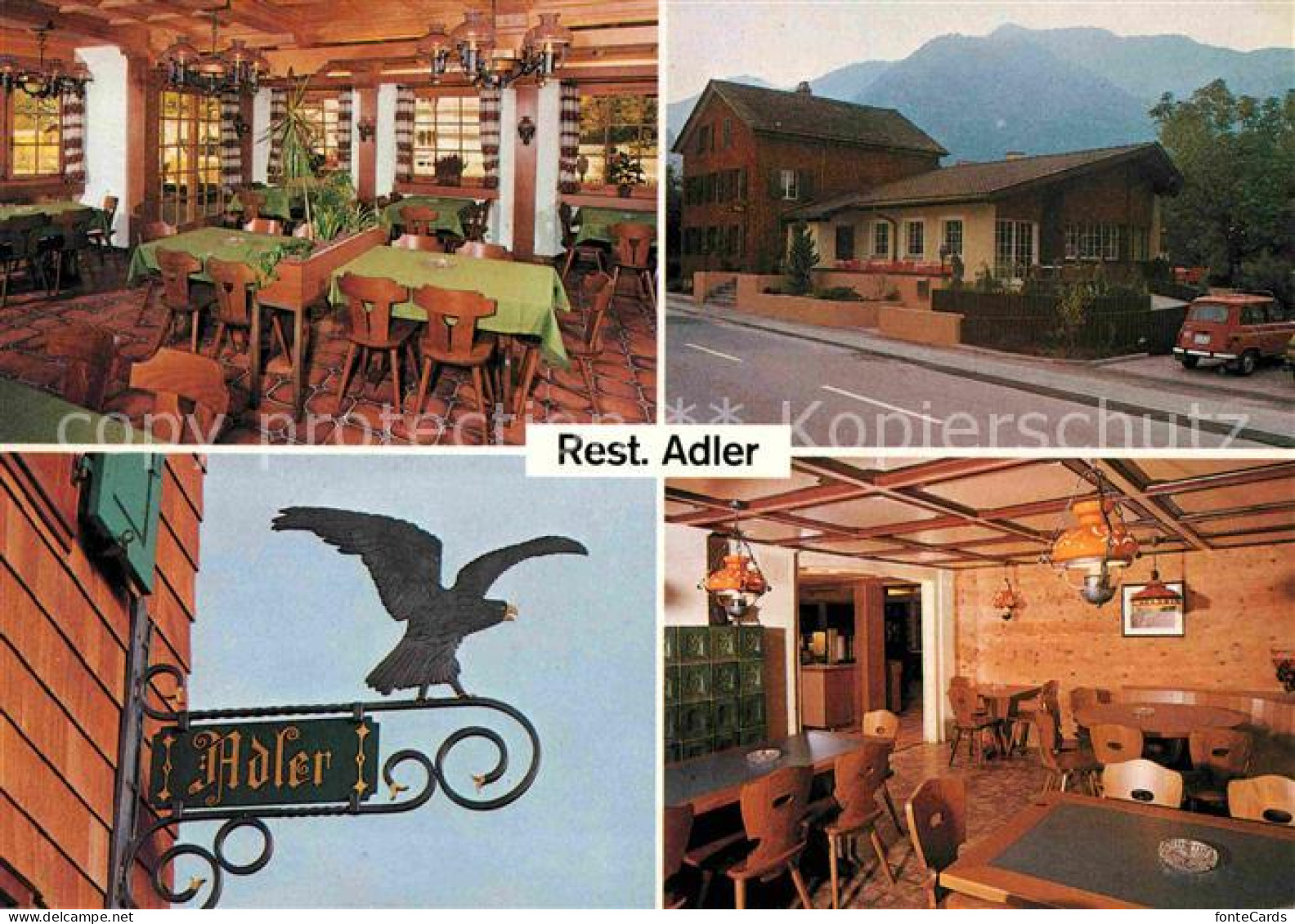 12625972 Bad Ragaz Retaurant Adler Gaststube Wappen Bad Ragaz - Other & Unclassified