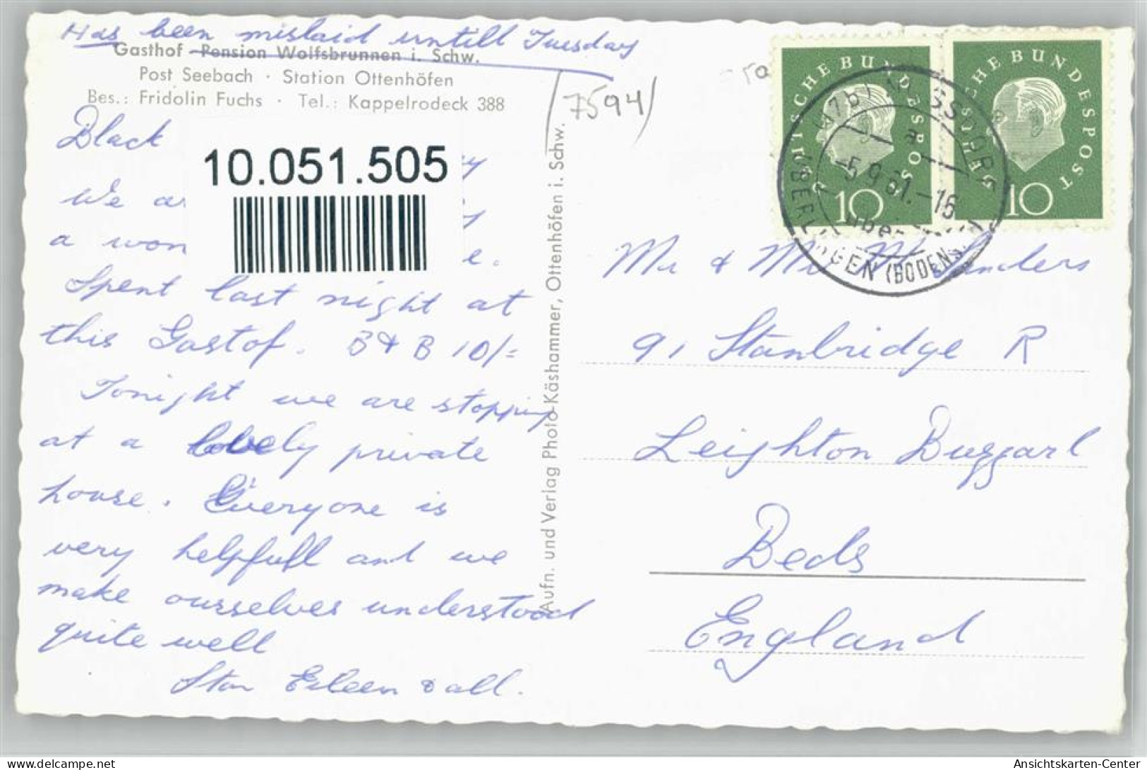 10051505 - Seebach , Baden - Sonstige & Ohne Zuordnung
