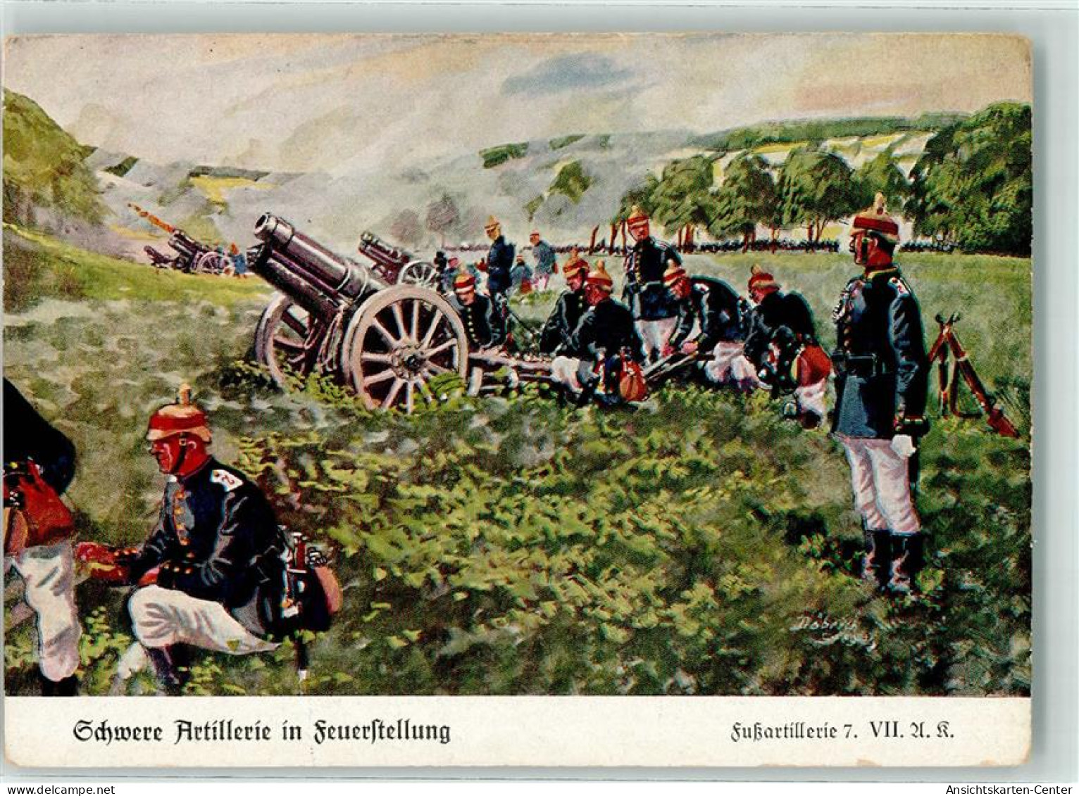 13927005 - Schwere Artillerie Fussart. 7 VII - Döbrich-Steglitz