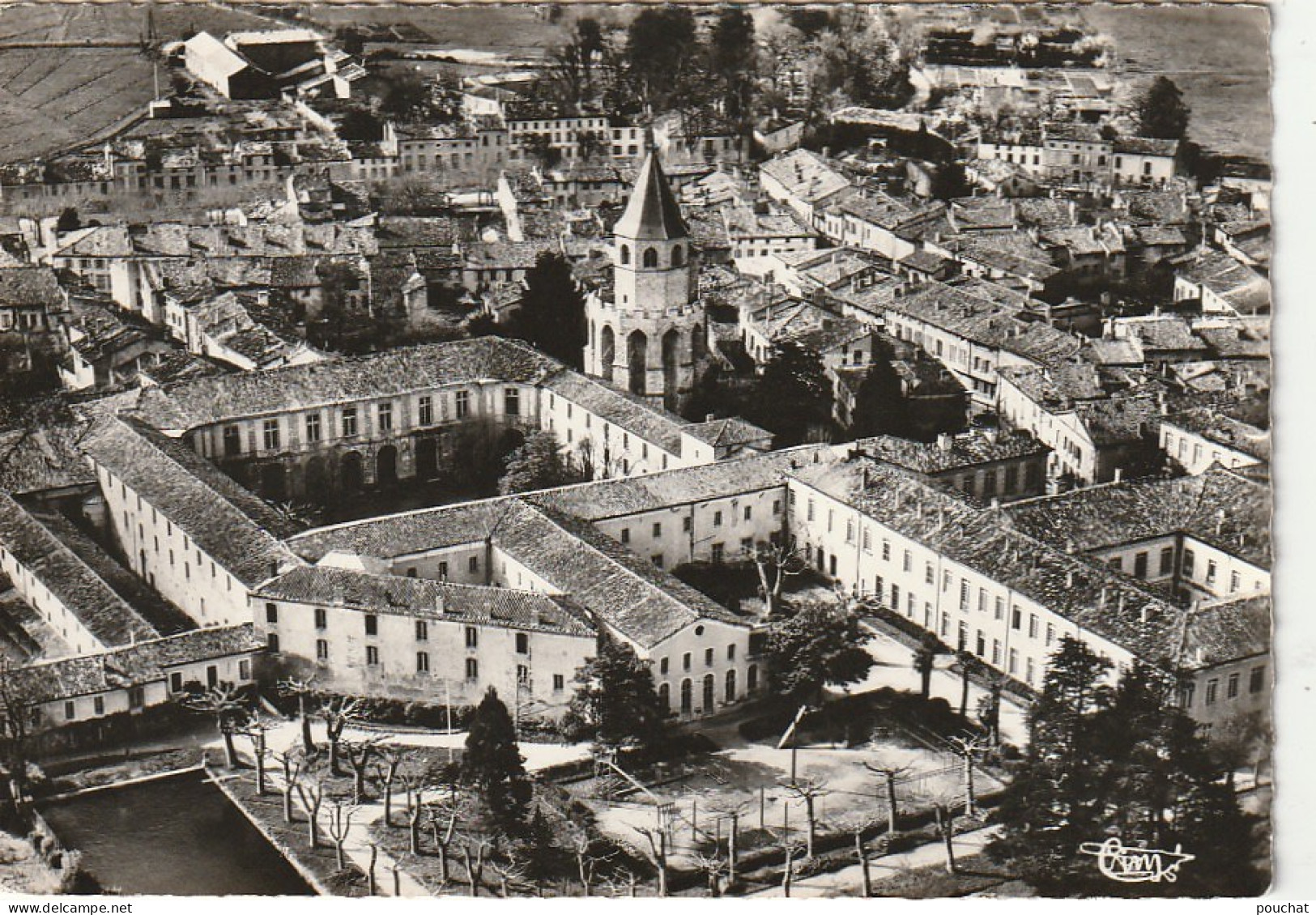 KO 9 -(81) SOREZE - CENTRE VILLE ET LE COLLEGE - VUE AERIENNE - 2 SCANS  - Autres & Non Classés