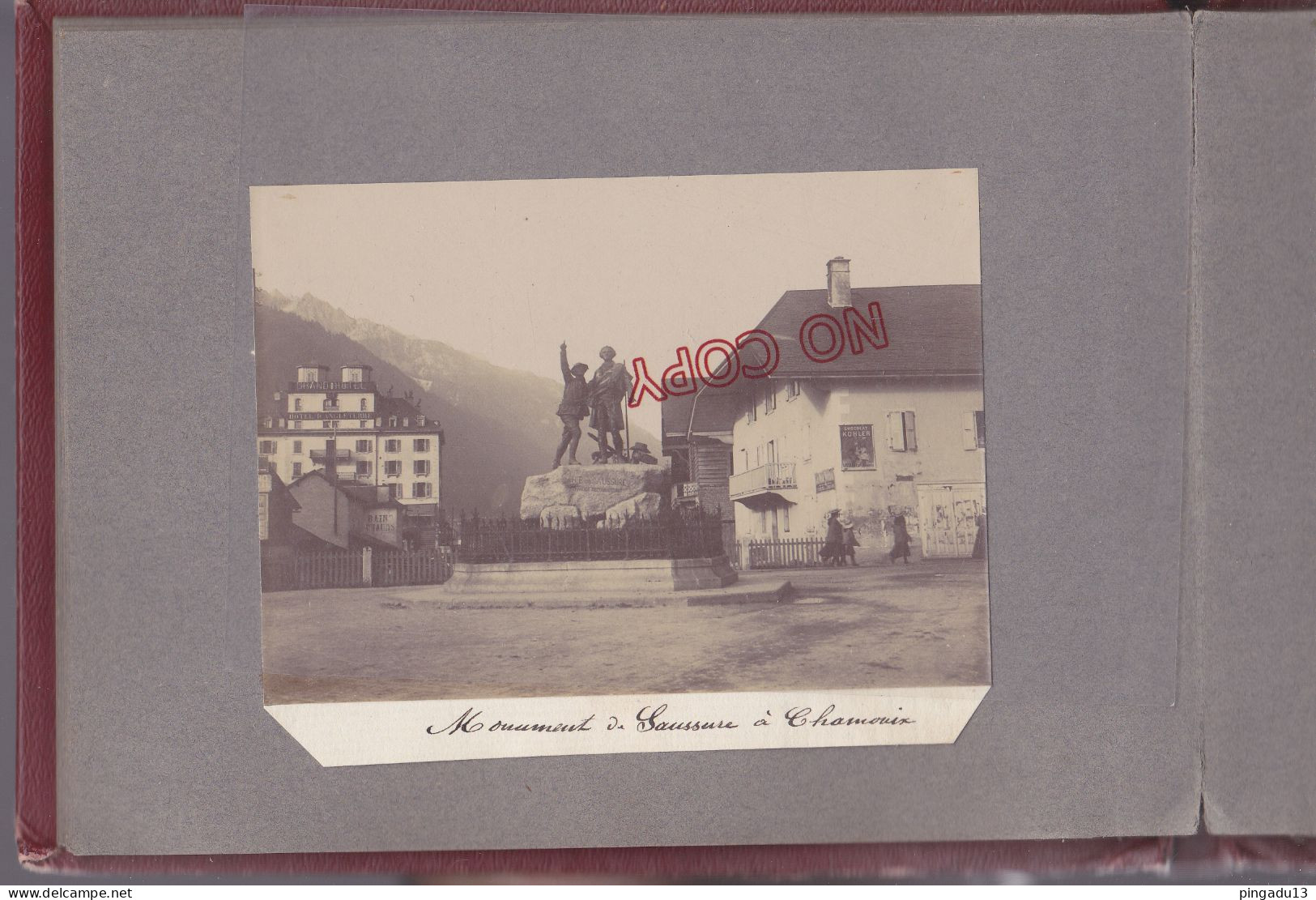 Album * 1903 Chamonix Mont-Blanc Mer De Glace Argentières Evian Suisse Zermatt Lausanne ... Fleury Somme 20 Photos - Albums & Verzamelingen