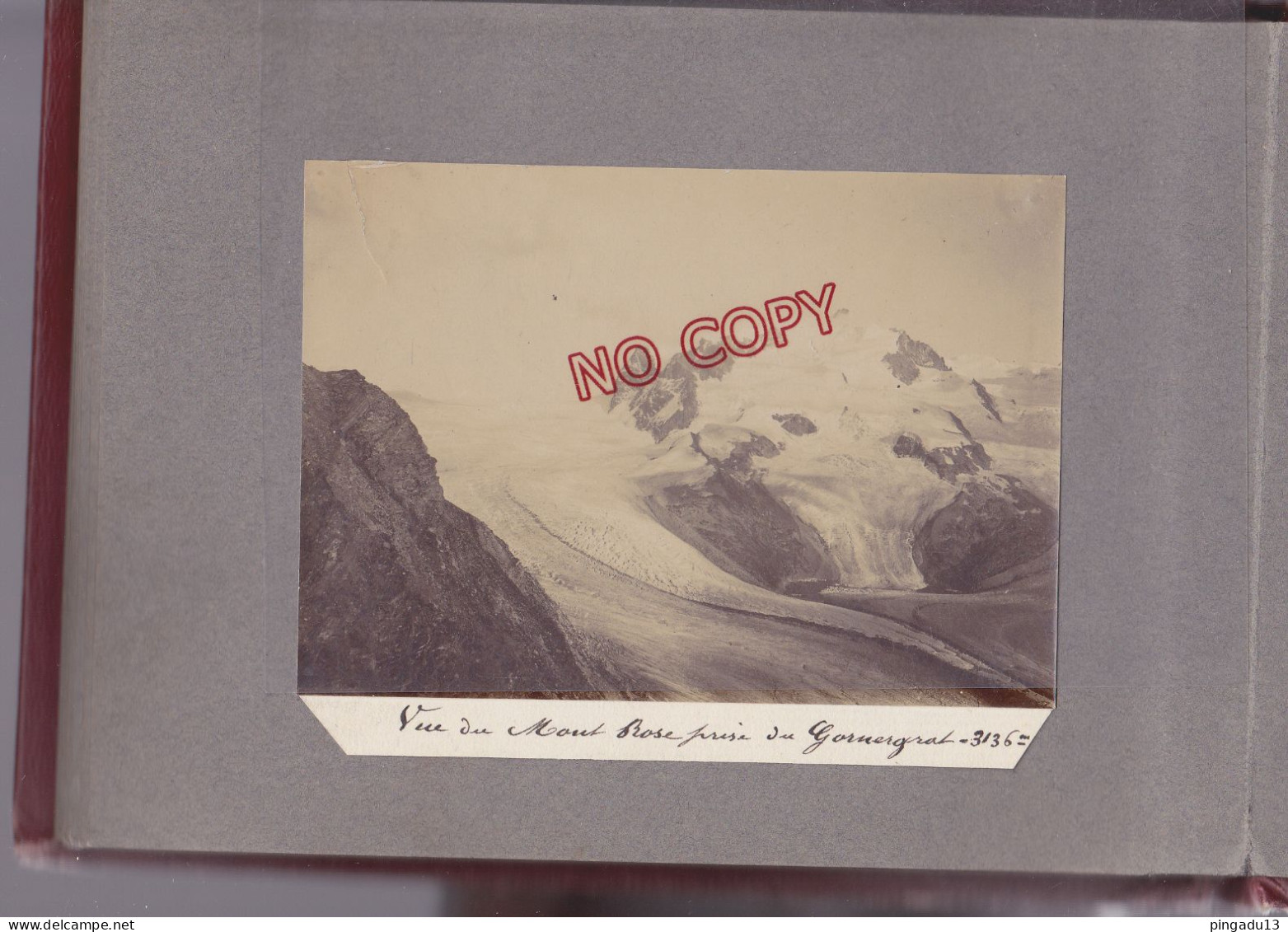 Album * 1903 Chamonix Mont-Blanc Mer de Glace Argentières Evian Suisse Zermatt Lausanne ... Fleury Somme 20 photos