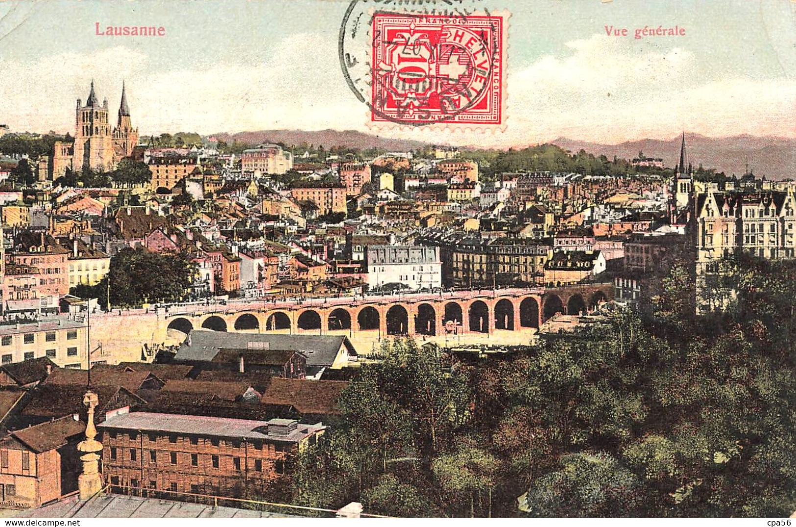 LAUSANNE - 1907 - Vue Générale - VENTE DIRECTE X - Lausanne