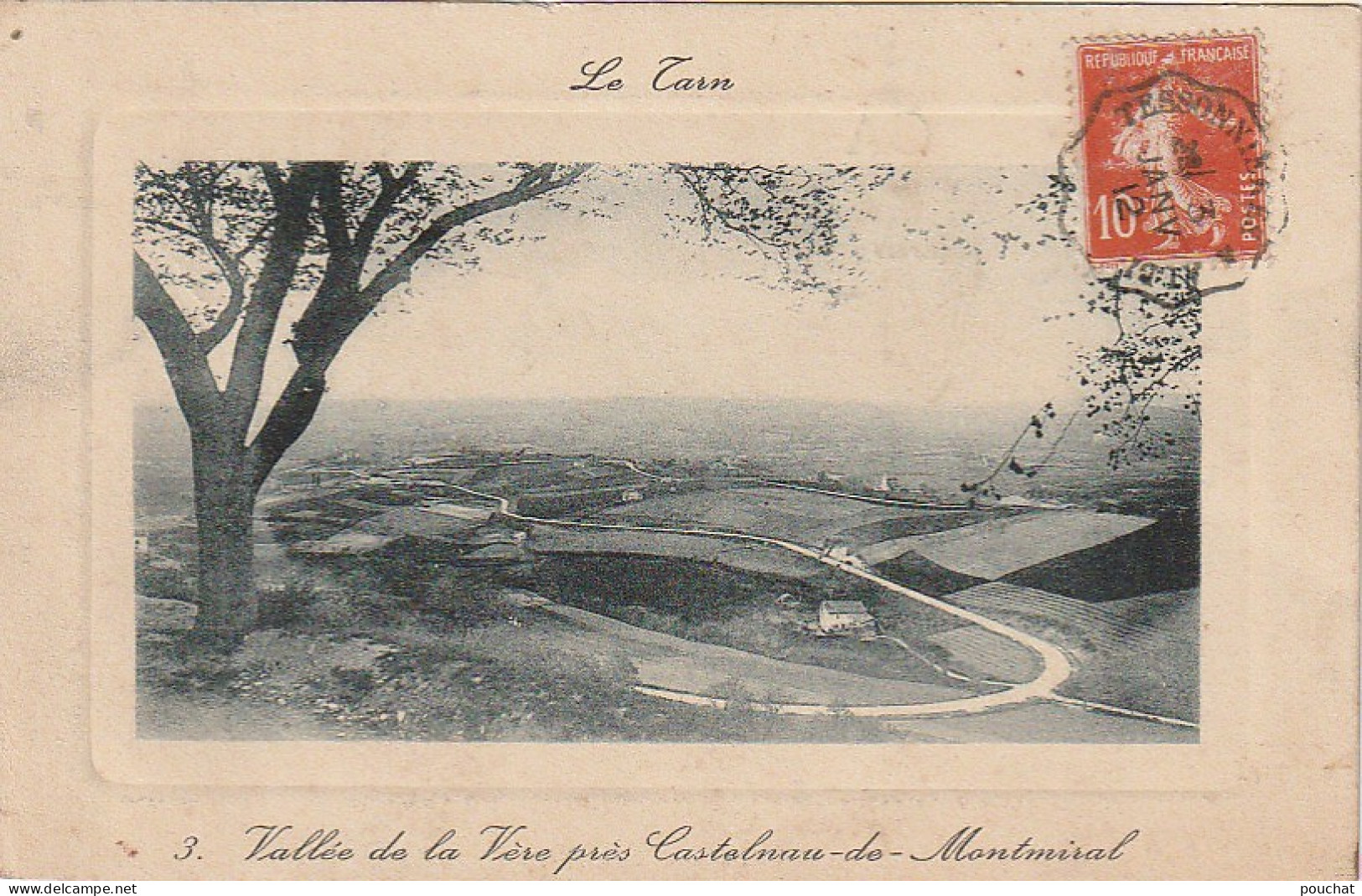 KO 10-(81) VALLEE DE LA VERE PRES CASTELNAU DE MONTMIRAL - 2 SCANS - Castelnau De Montmirail