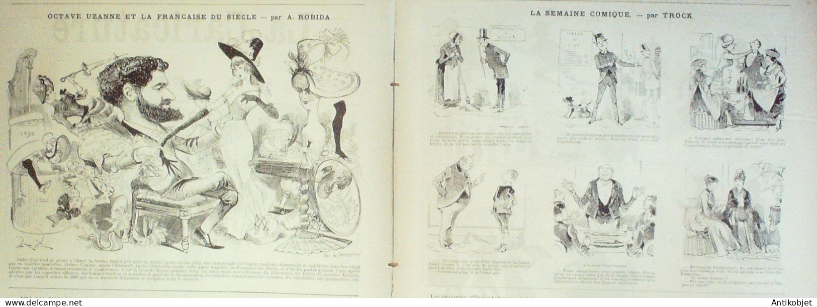 La Caricature 1886 N°318 En Mer Tiret-Bognet Octave Uzanne Dupuis Par Luque Sorel Robida - Revistas - Antes 1900