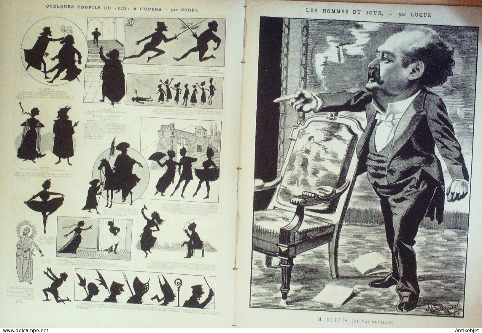 La Caricature 1886 N°318 En Mer Tiret-Bognet Octave Uzanne Dupuis Par Luque Sorel Robida - Magazines - Before 1900