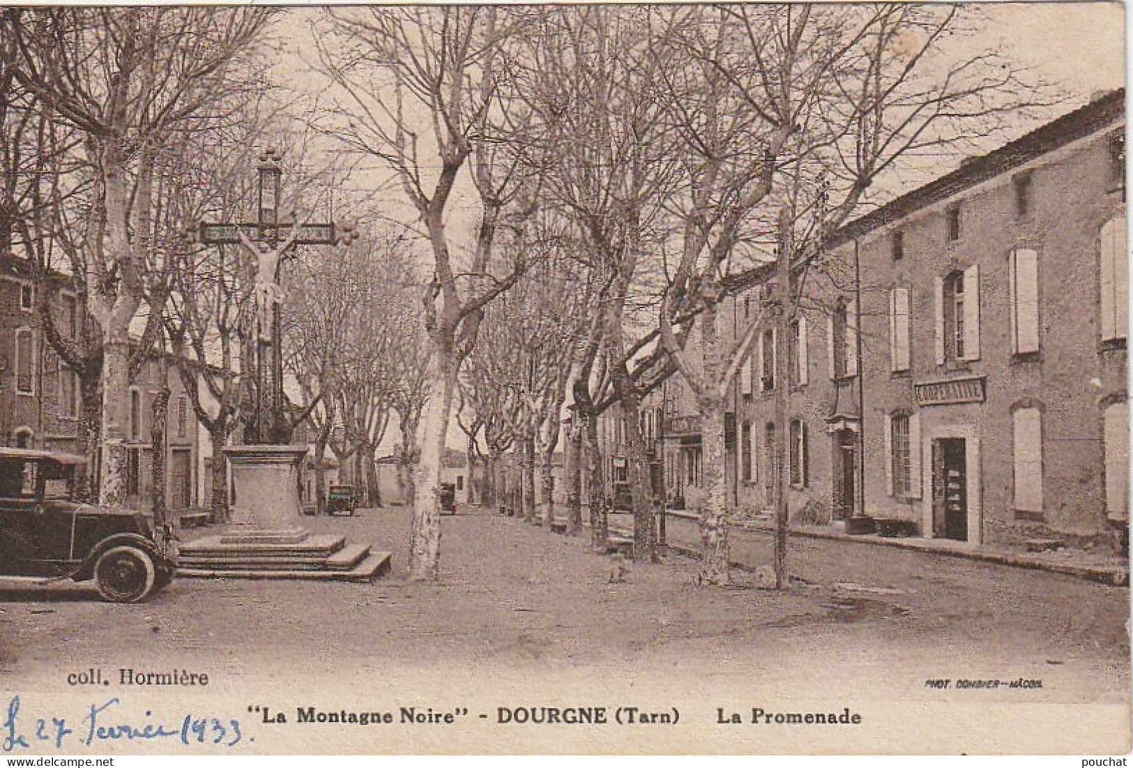 KO 11-(81) " LA MONTAGNE NOIRE " - DOURGNE - LA PROMENADE - AUTOMOBILES - COOPERATIVE - 2 SCANS - Dourgne