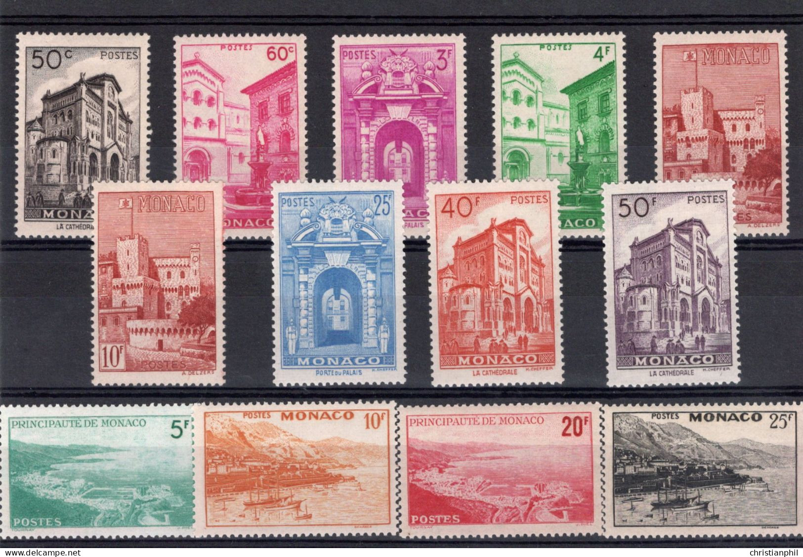 TIMBRES MONACO  . ANNEE 1948/49   N° 307 à 313. NEUF ** Et * - Ungebraucht