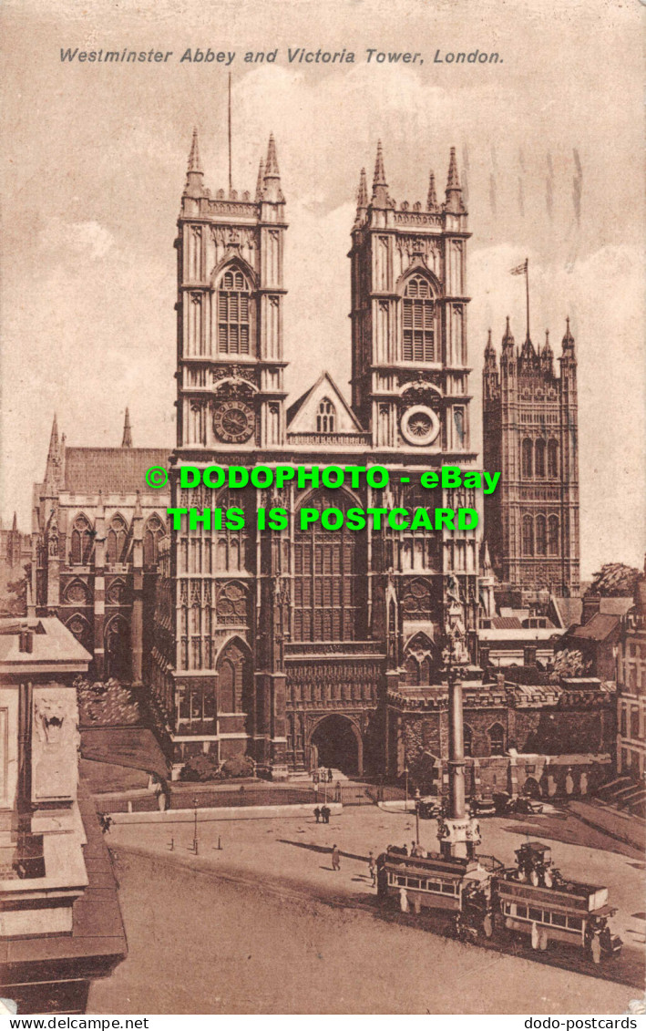 R540123 London. Westminster Abbey And Victoria Tower. 1928 - Sonstige & Ohne Zuordnung