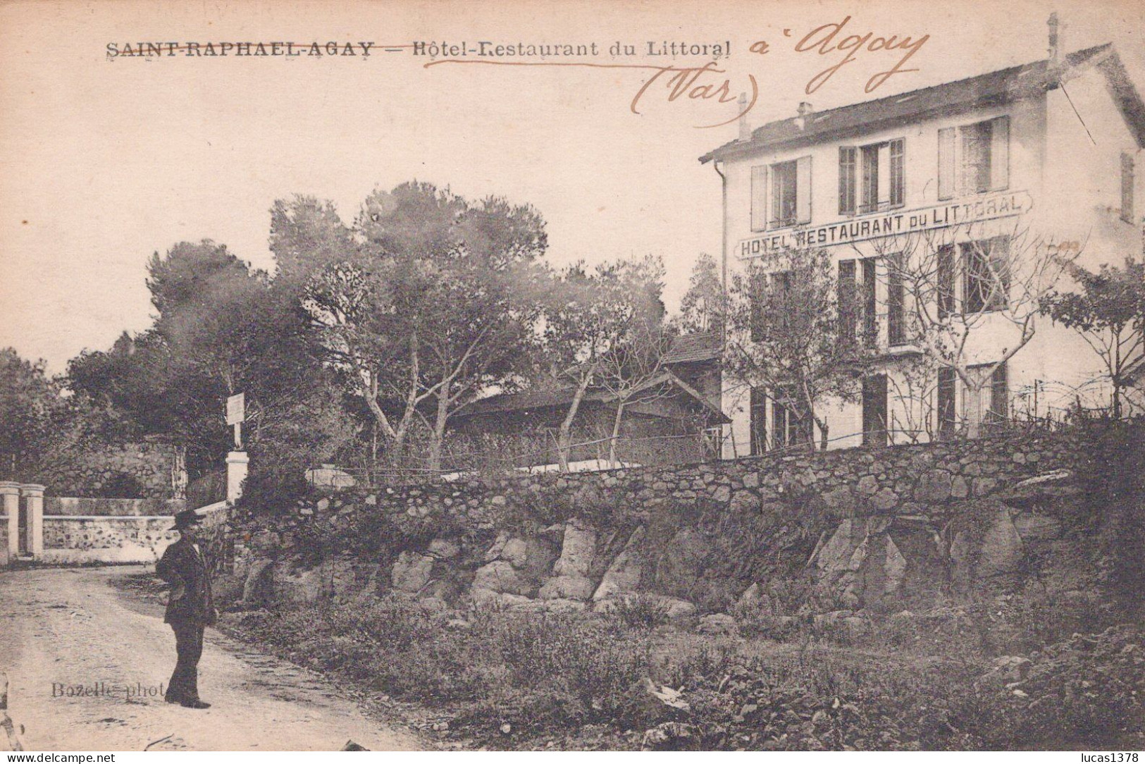 83 / AGAY / HOTEL RESTAURANT DU LITTORAL / PRECURSEUR - Andere & Zonder Classificatie