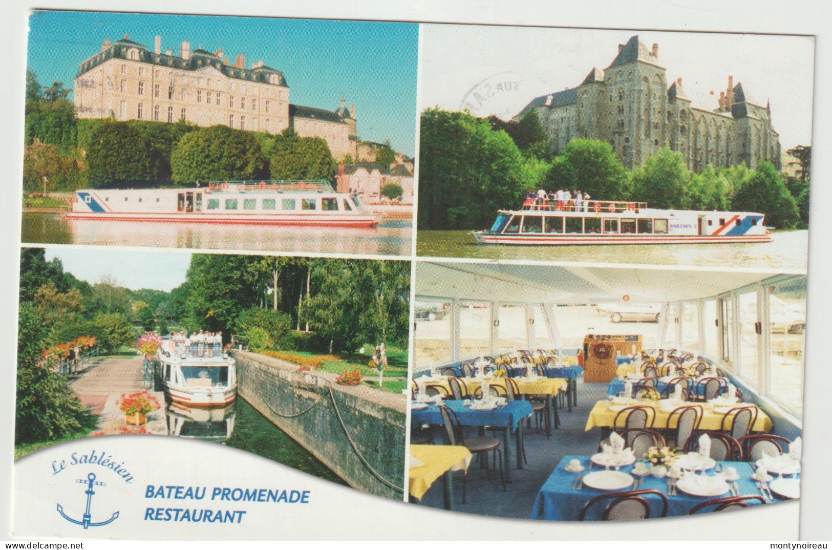 Sarthe : SABLE Sur  Sarthe :  Bateau  Promenade  2003 - Sable Sur Sarthe