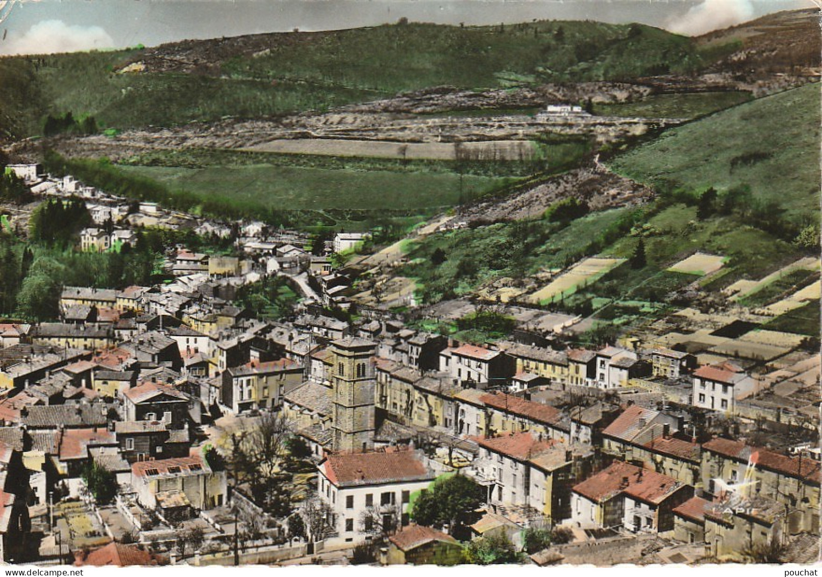 KO 13-(81) LABASTIDE ROUAIROUX - CENTRE VILLE - CARTE COULEURS  - 2 SCANS - Andere & Zonder Classificatie