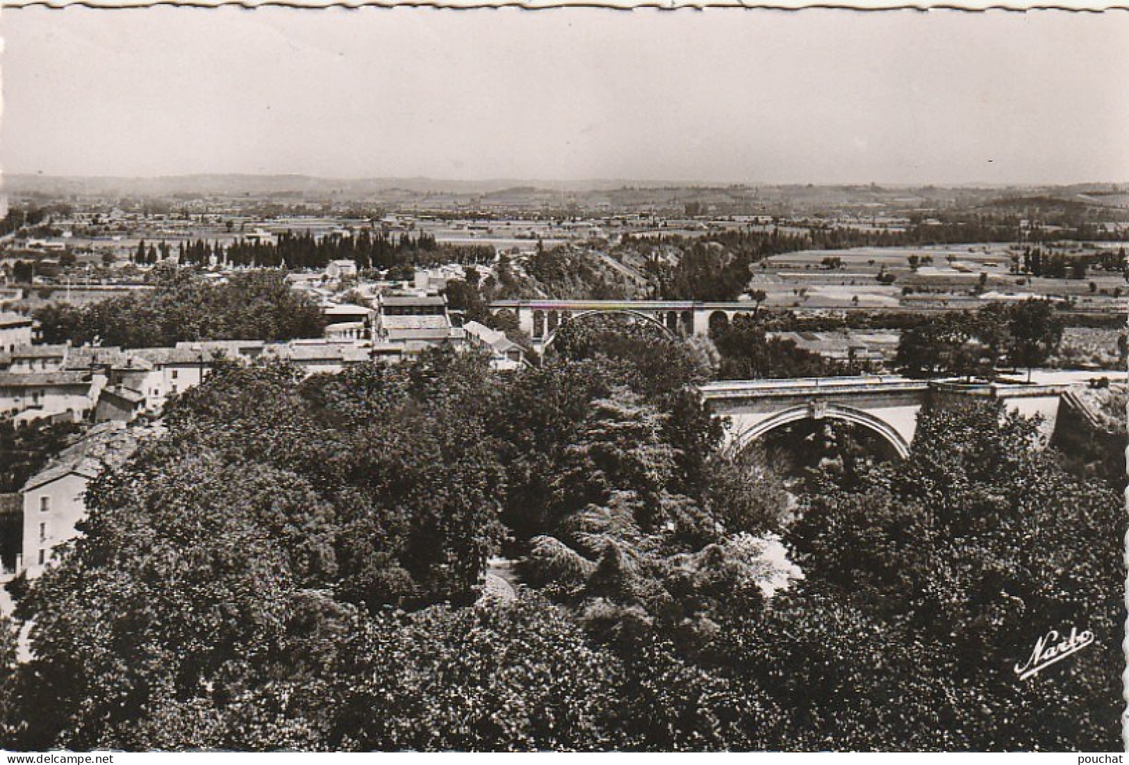 KO 13 -(81) LAVAUR - VUE GENERALE SUR LES DEUX PONTS  - 2 SCANS - Lavaur