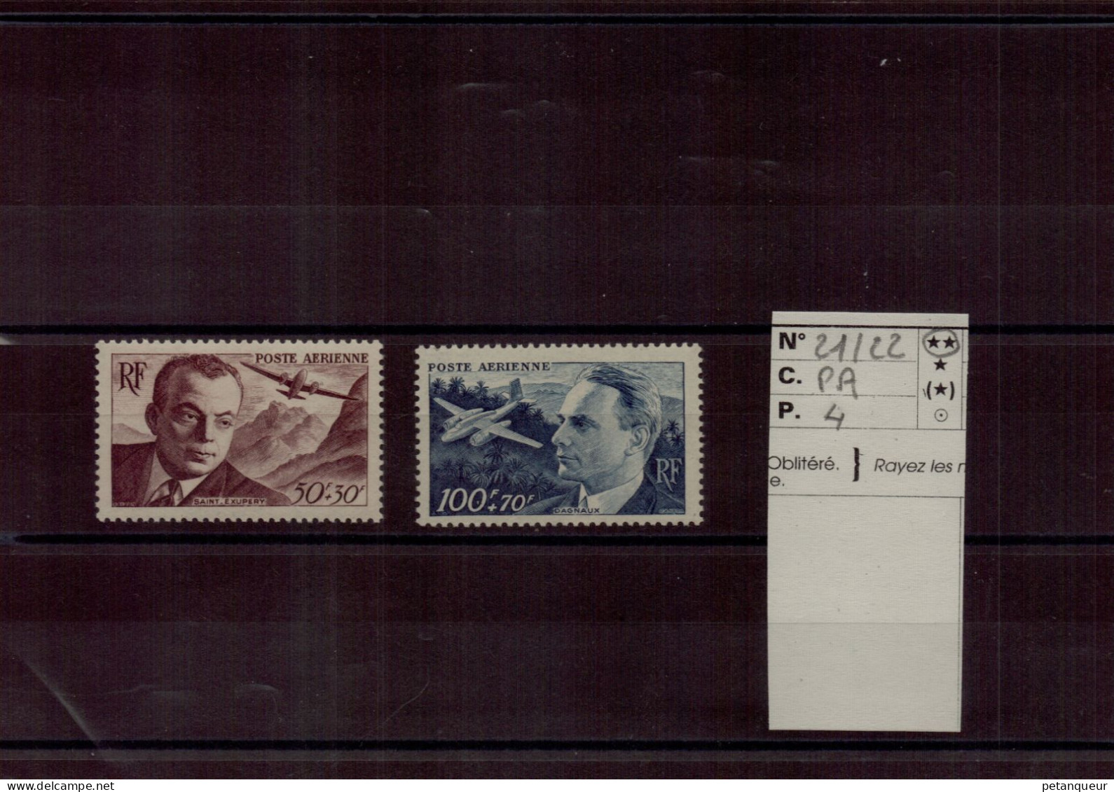 P.A N° 21/22   MNH - 1927-1959 Postfris
