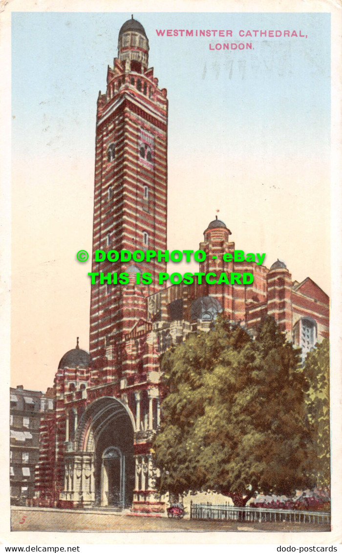 R540656 London. Westminster Cathedral. Postcard - Sonstige & Ohne Zuordnung