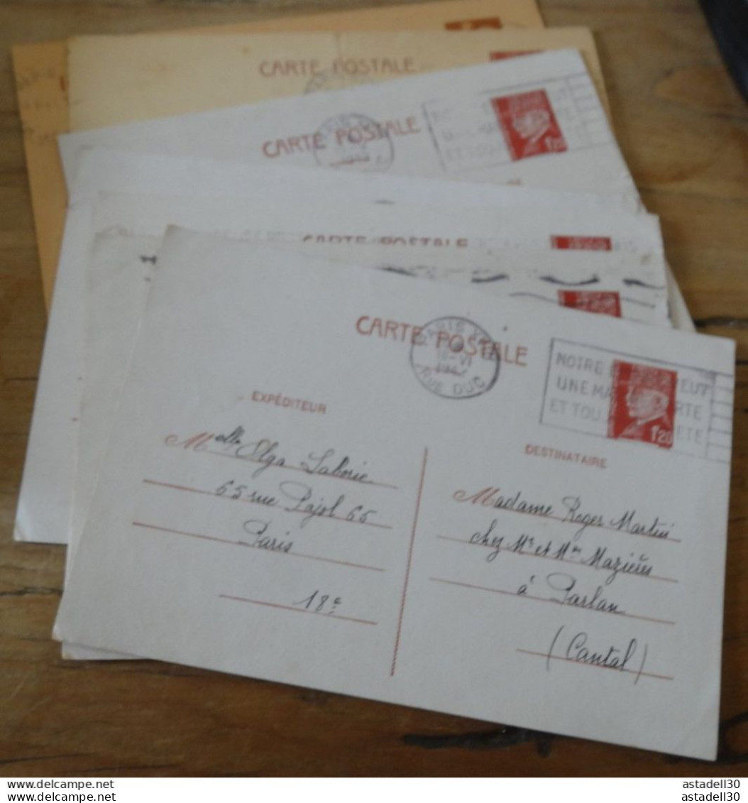 7 Correspondance Olga LABORIE De Originaire De PARLAN Cantal - 1941-1943 ............. G-70 - Unclassified