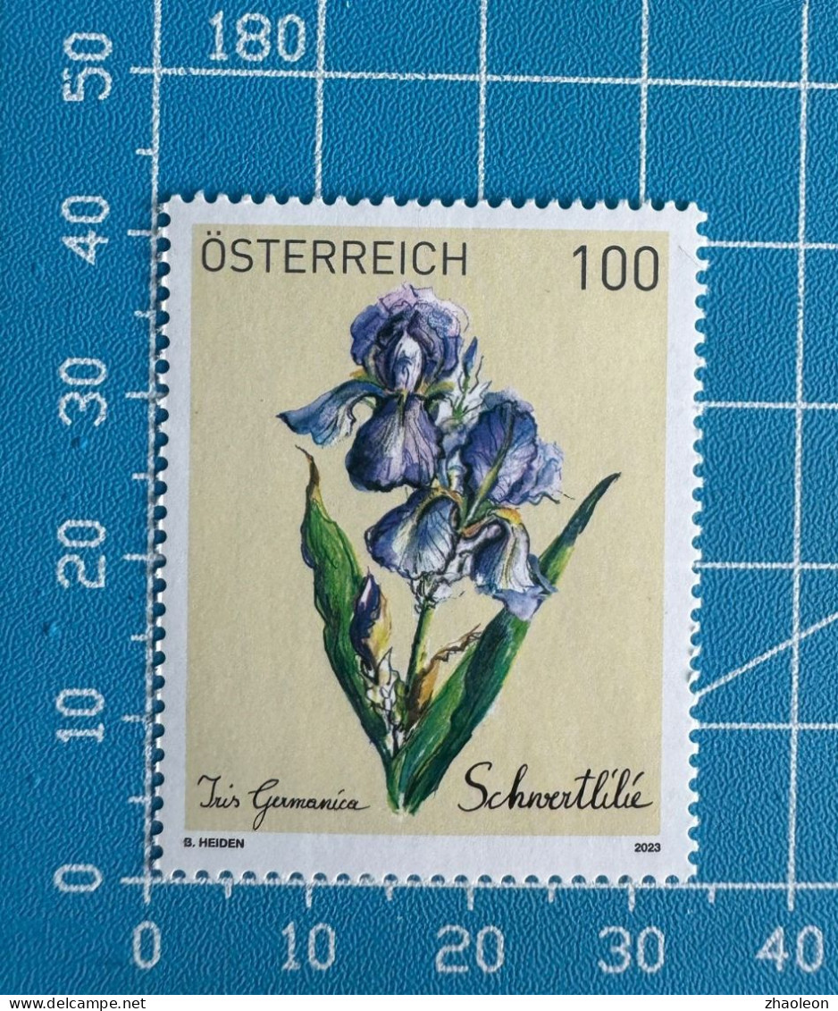 Treuebonusmarke 2022 – Schwertlilie// Loyalty Bonus Stamp 2022 - Iris - Ongebruikt