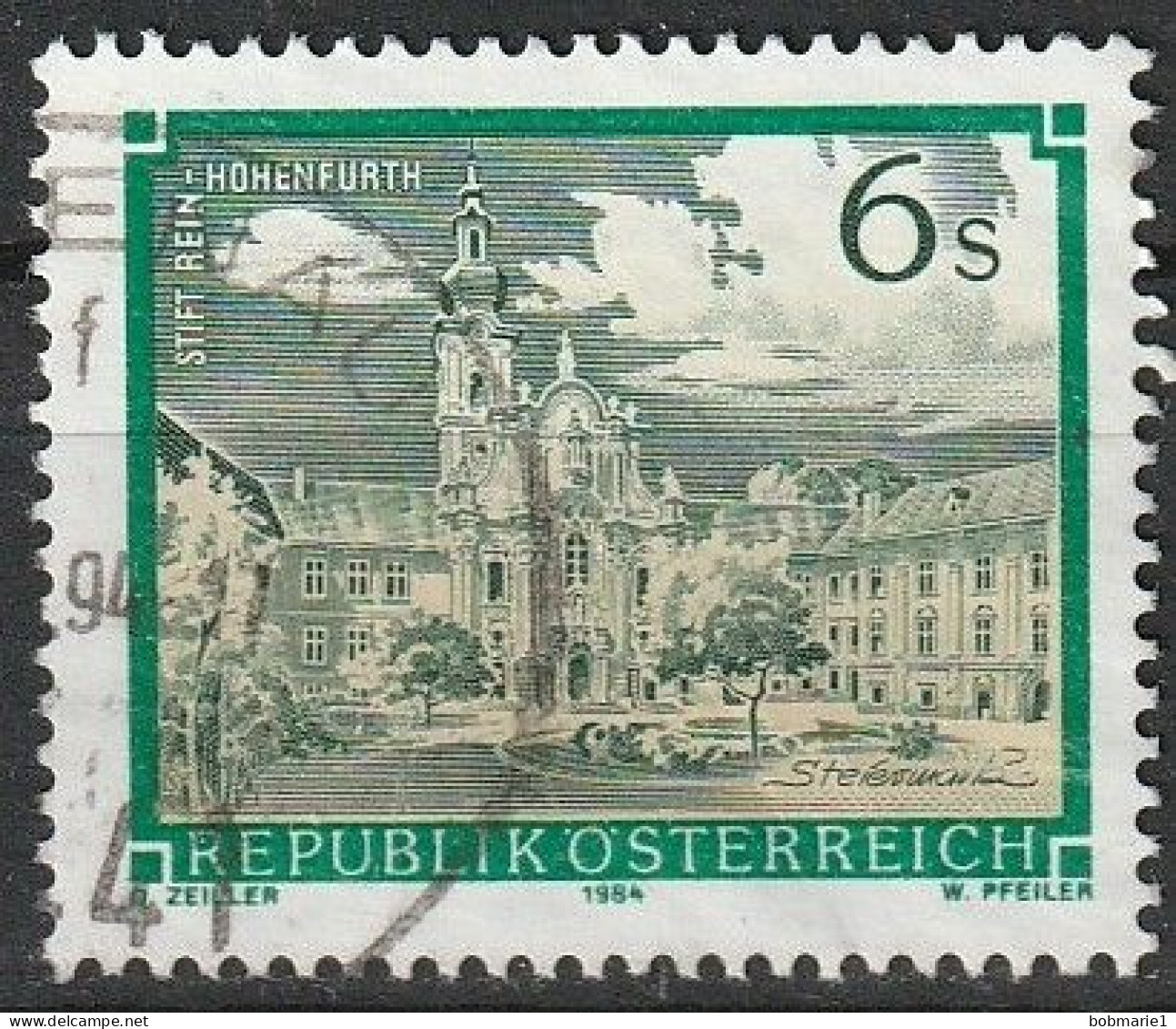 Série Monastères, Timbre Autriche Oblitéré "Monastère Rein-Hohenfurth Dans La Styrie" 1984 N° 1621 - Usados