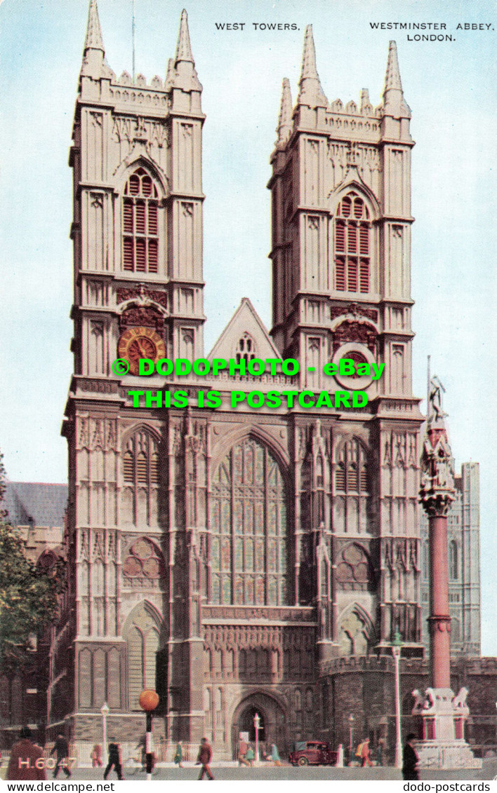 R540661 London. West Towers. Westminster Abbey. Valentine. Valesque - Altri & Non Classificati